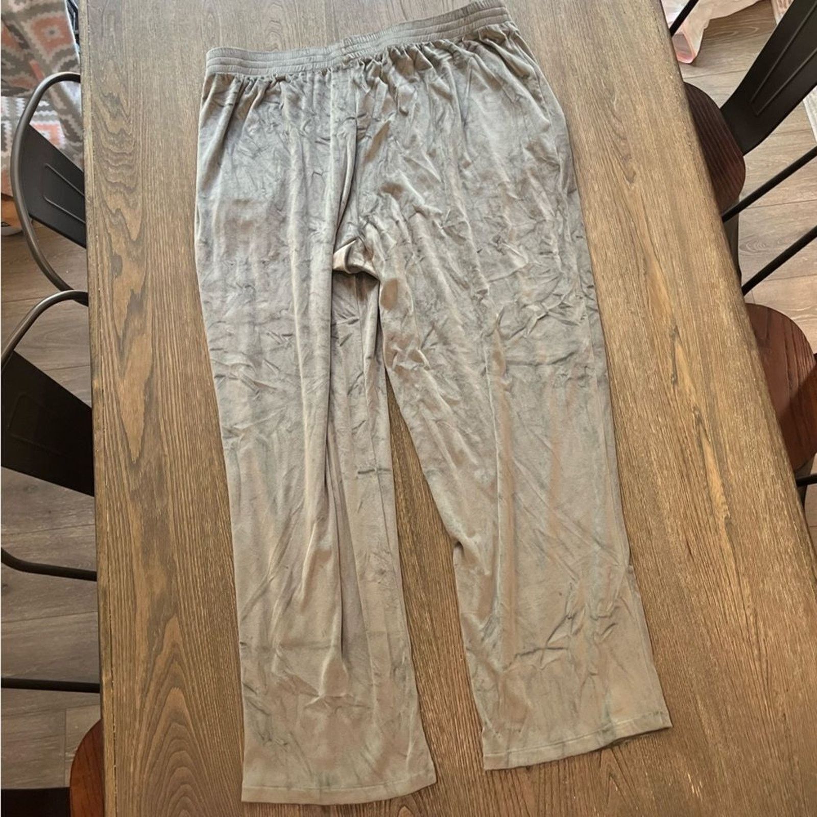 SKIMS NWT Skims Velour Track Pants Gunmetal Size 4X Size 42" / US 20 - 8 Thumbnail