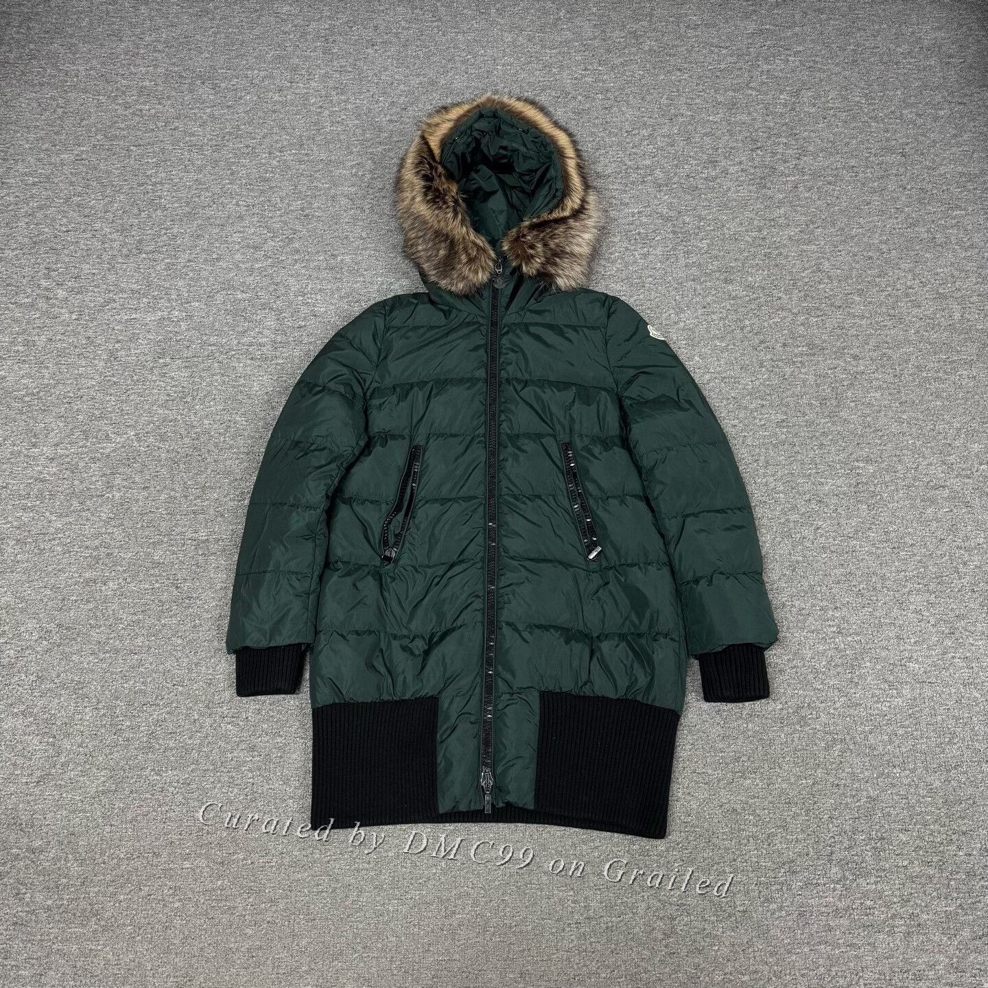 Moncler Moncler Mink Fur Collar Hooded Down Jacket 0 Size XS / US 0-2 / IT 36-38 - 1 Thumbnail