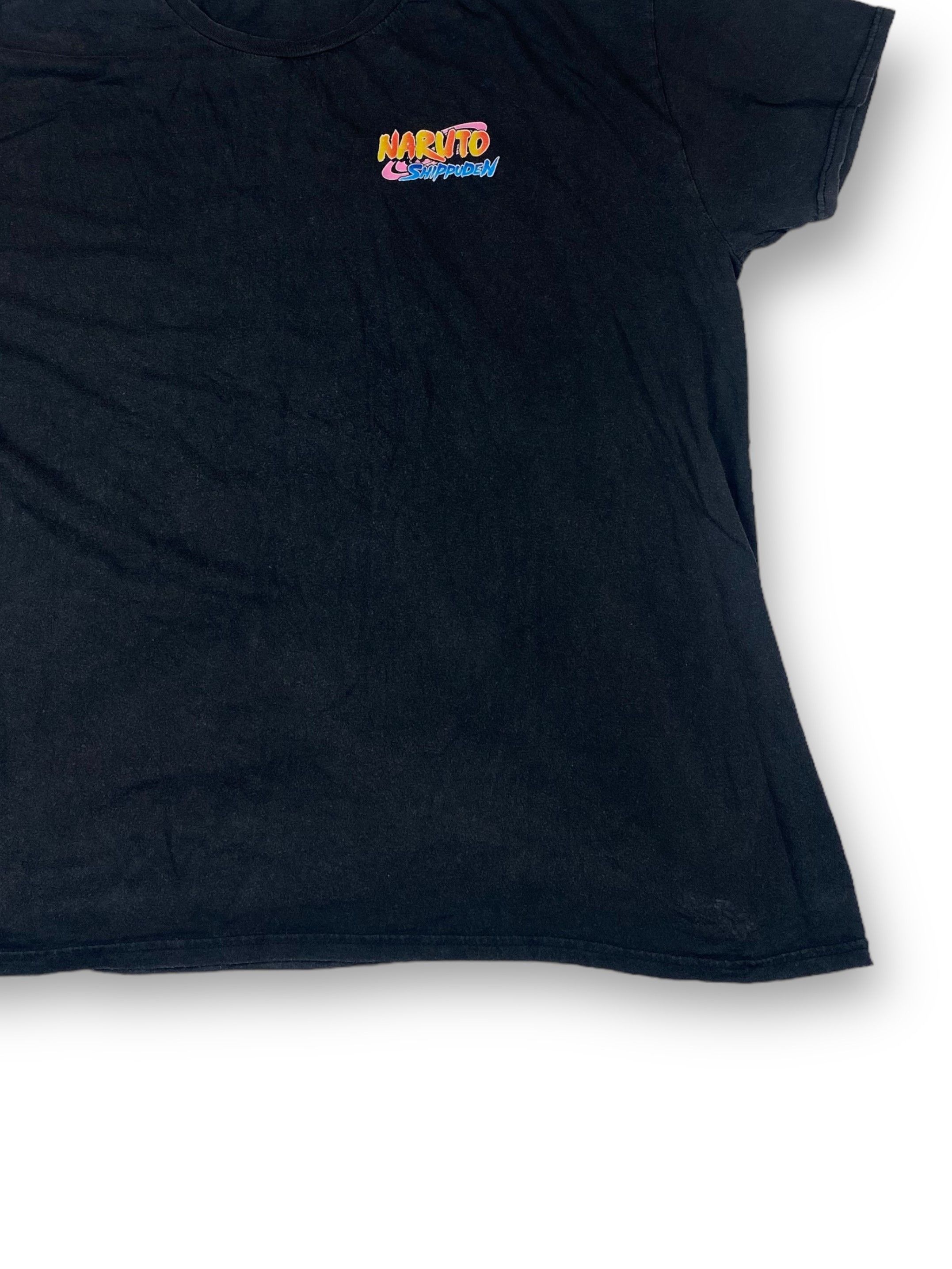 Anime Vintage NARUTO Graphic Huge Print Black T-Shirt Y2k M587 Size US XL / EU 56 / 4 - 3 Thumbnail