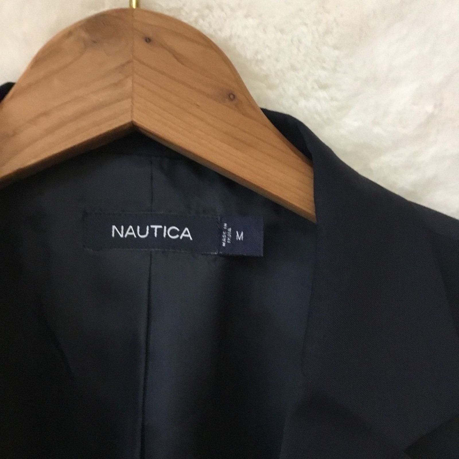 Nautica Nautica Men's Blue Wool-Blend Blazer Coat Size US M / EU 48-50 / 2 - 3 Thumbnail