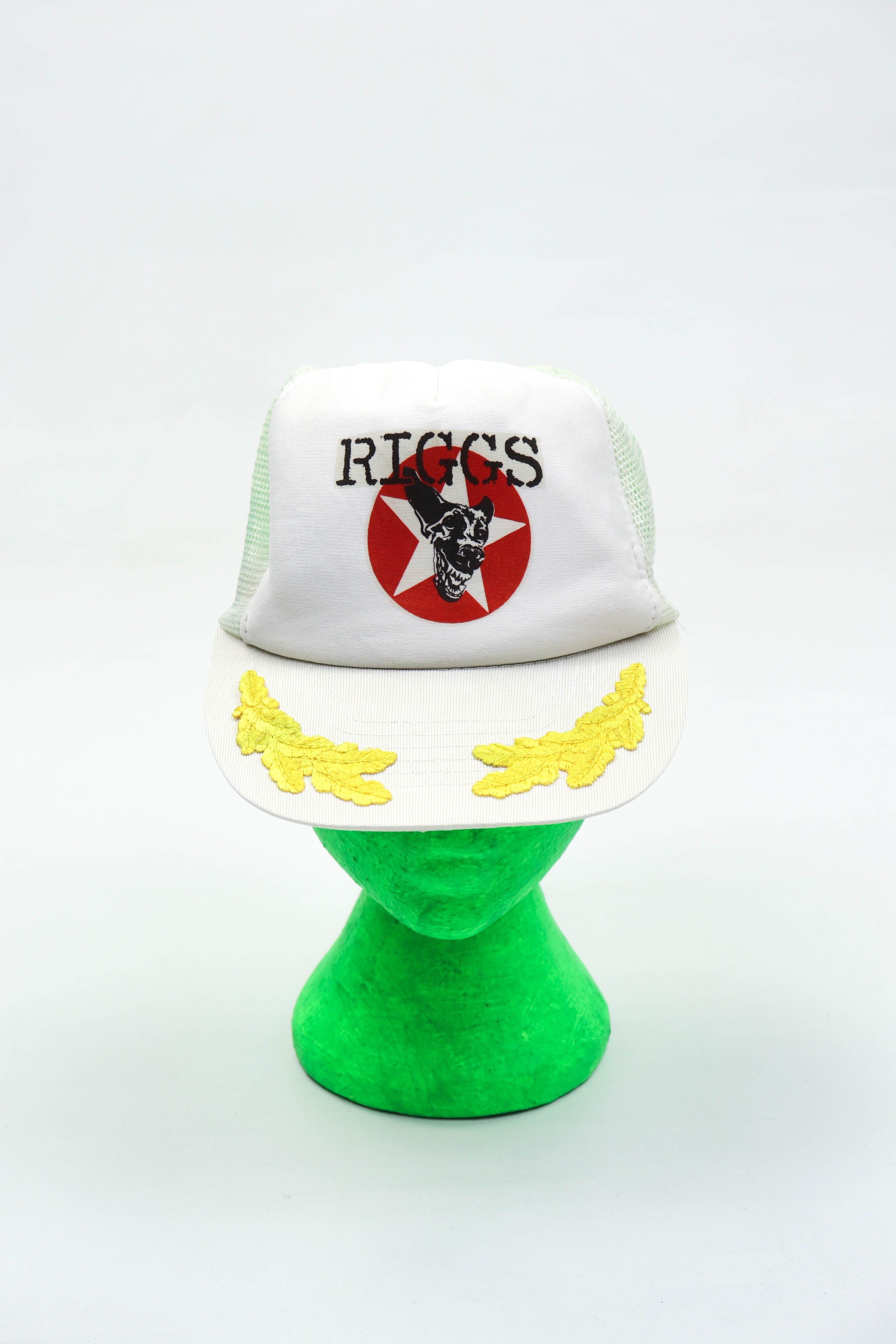 Vintage 80-90s Vintage RIGGS White Trucker Cap Hat Size ONE SIZE - 6 Thumbnail
