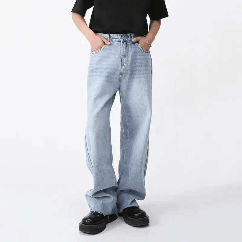 Jean × Vintage Washed distressed loose baggy jeans y2k Size US 28 / EU 44 - 6 Thumbnail