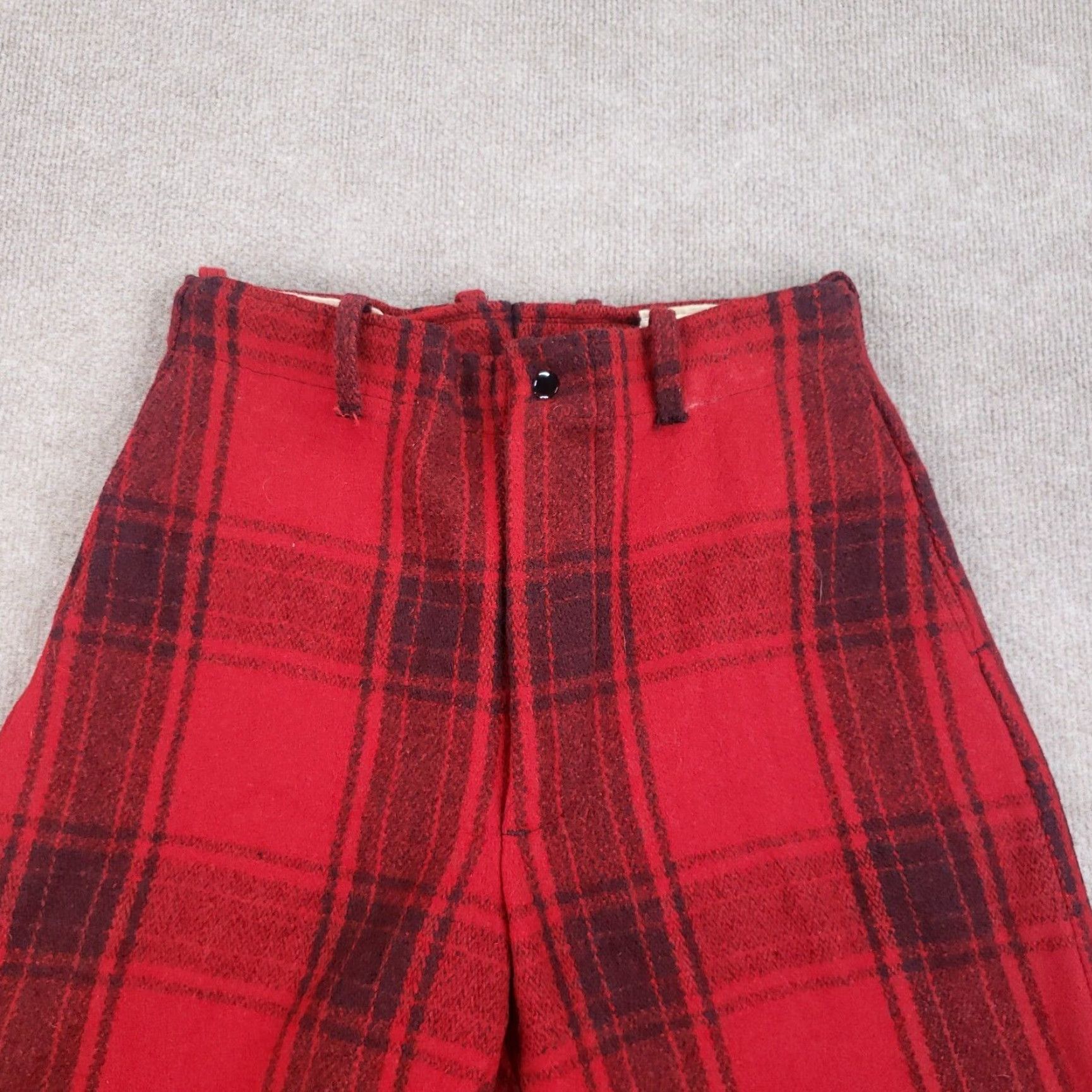 Vintage VINTAGE Wool Hunting Pants Mens Regular 32 Red Black Buffalo Plaid Size US 32 / EU 48 - 4 Thumbnail