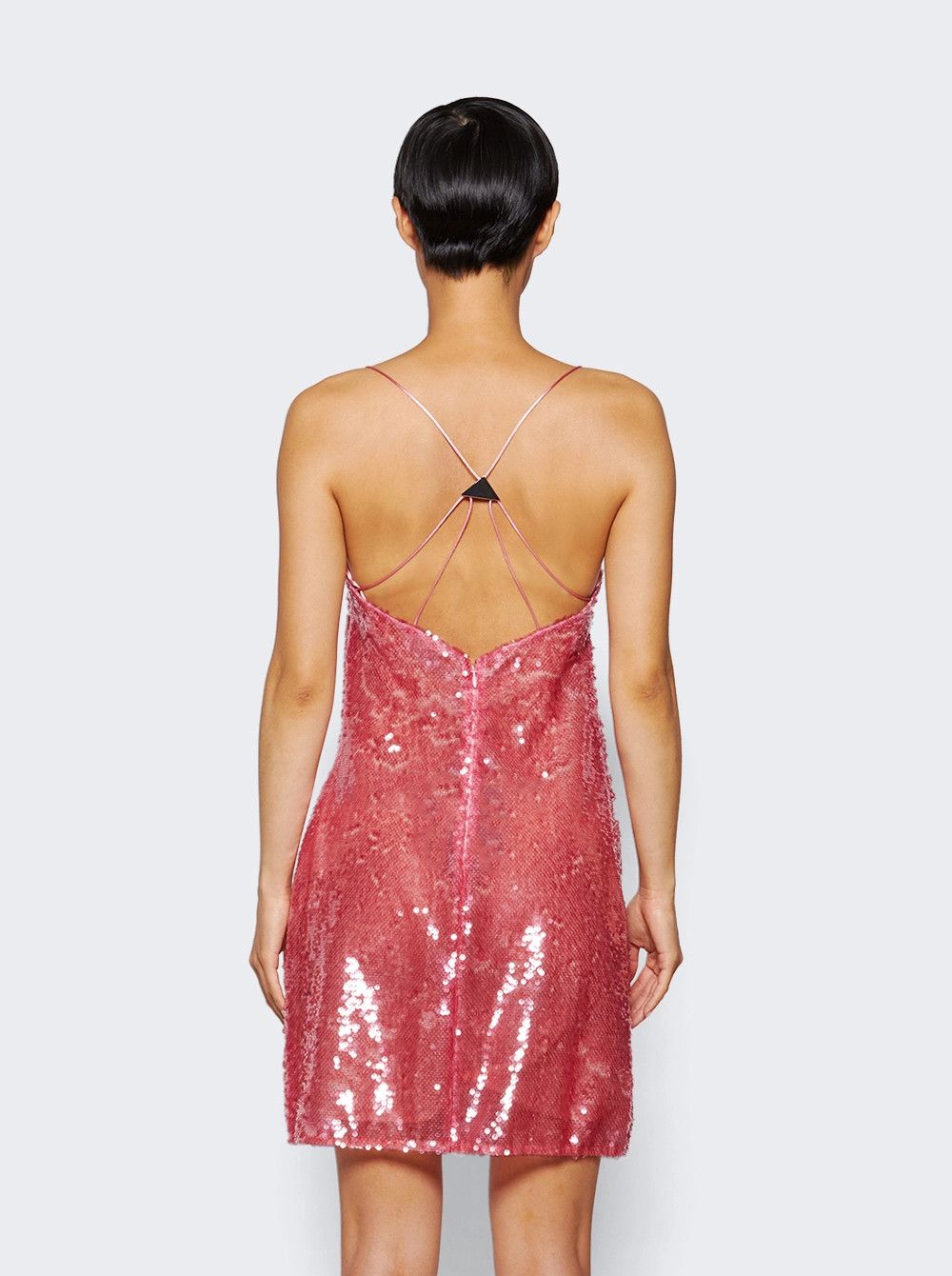 The Attico o1mle0526 Fujiko Mini Dress in Pink Size M / US 6-8 / IT 42-44 - 5 Thumbnail
