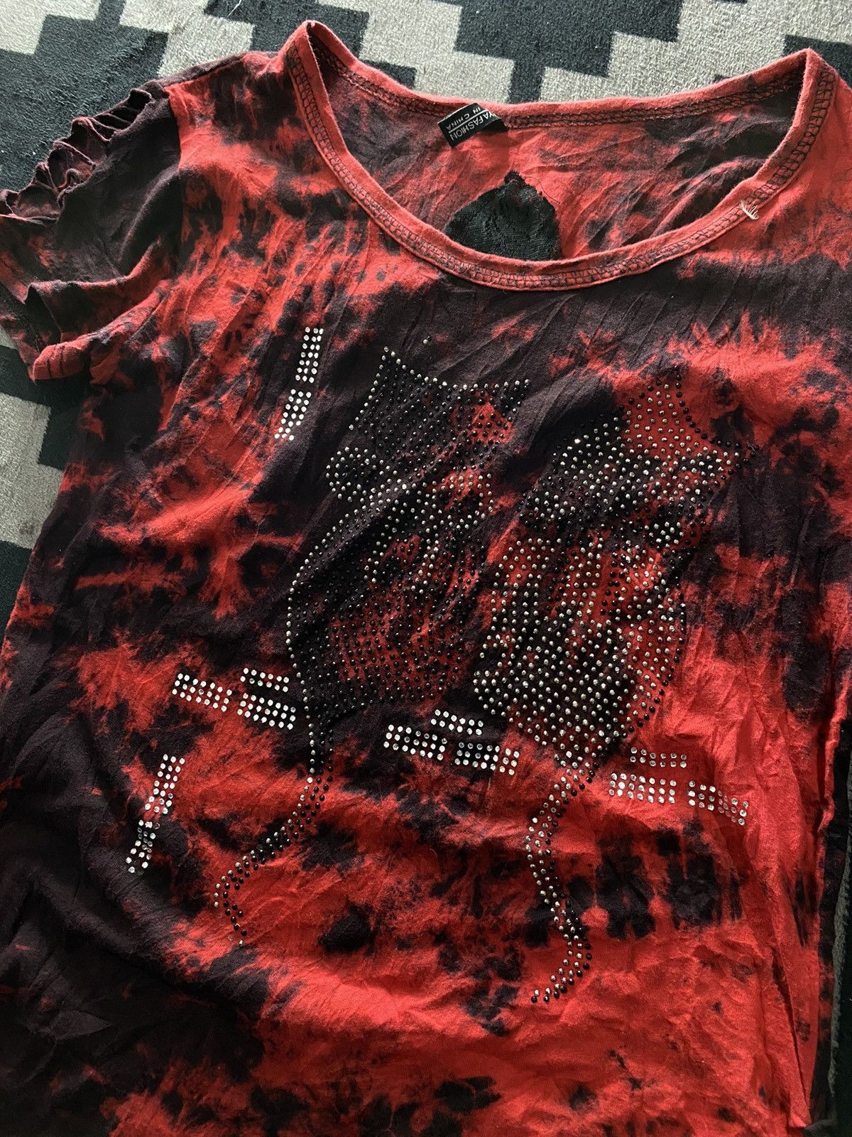 Hysteric Glamour × If Six Was Nine × Japanese Brand Guoya distressed glitter tie dye tshirt Size US M / EU 48-50 / 2 - 3 Thumbnail