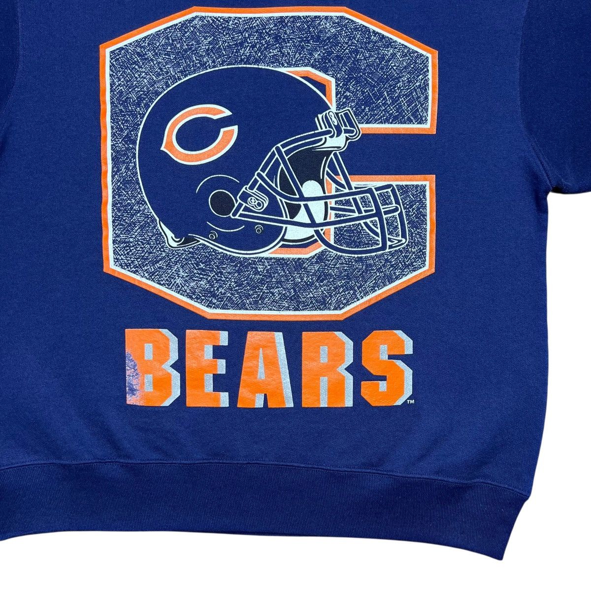 NFL Vintage 1990s NFL Chicago Bears Helmet Spell Out Sweatshirt Size US L / EU 52-54 / 3 - 7 Thumbnail