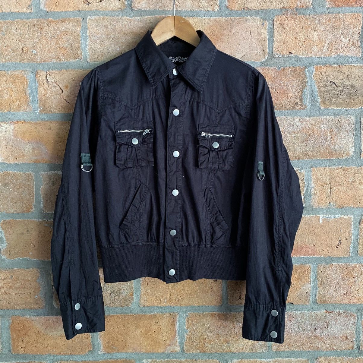 Designer × Japanese Brand Cryx punkY2K style pockets black shirt Size S / US 4 / IT 40 - 10 Thumbnail