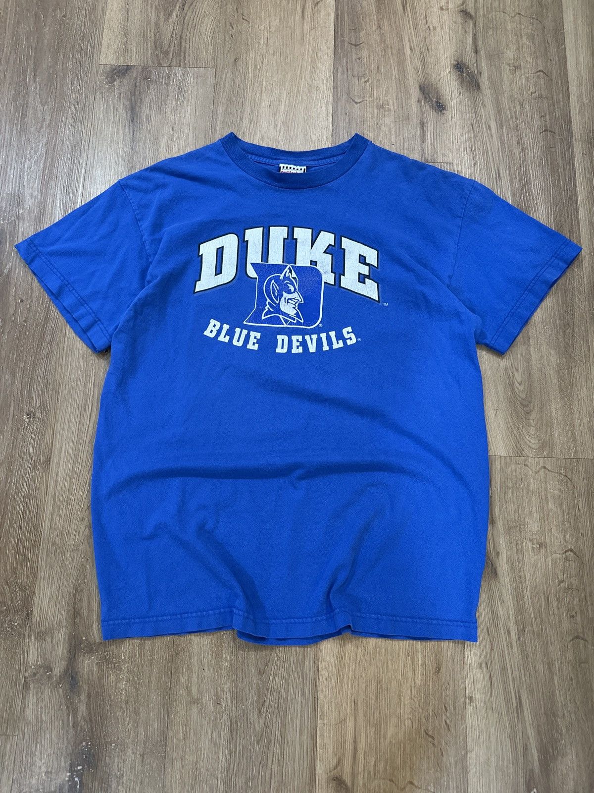 Vintage Vintage 90s Blue Duke University Graphic Logo T-Shirt Size US L / EU 52-54 / 3 - 1 Thumbnail