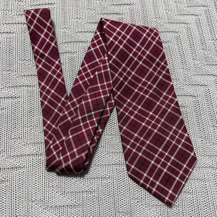 Brooks Brothers Brooks Brothers maroon plaid silk tie Size ONE SIZE - 1 Thumbnail