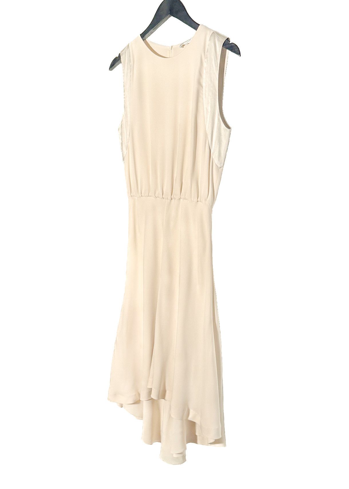 Brunello Cucinelli Brunello Cucinelli Ivory Silk Midi Sleeveless Dress Size S / US 4 / IT 40 - 2 Thumbnail