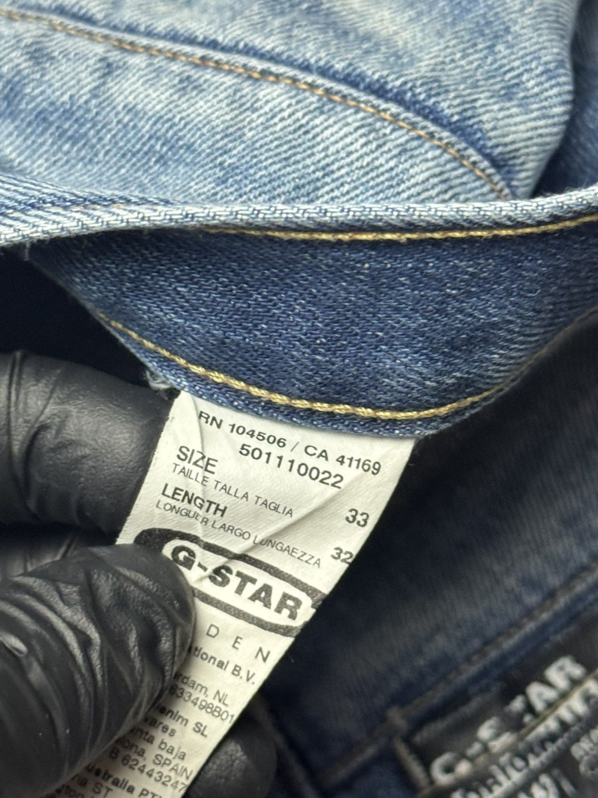 Carhartt × G-Star × Vintage G-Star RAW 3301 Straight Fit Jeans | W33 L32 | Washed Blue Size US 32 / EU 48 - 5 Thumbnail