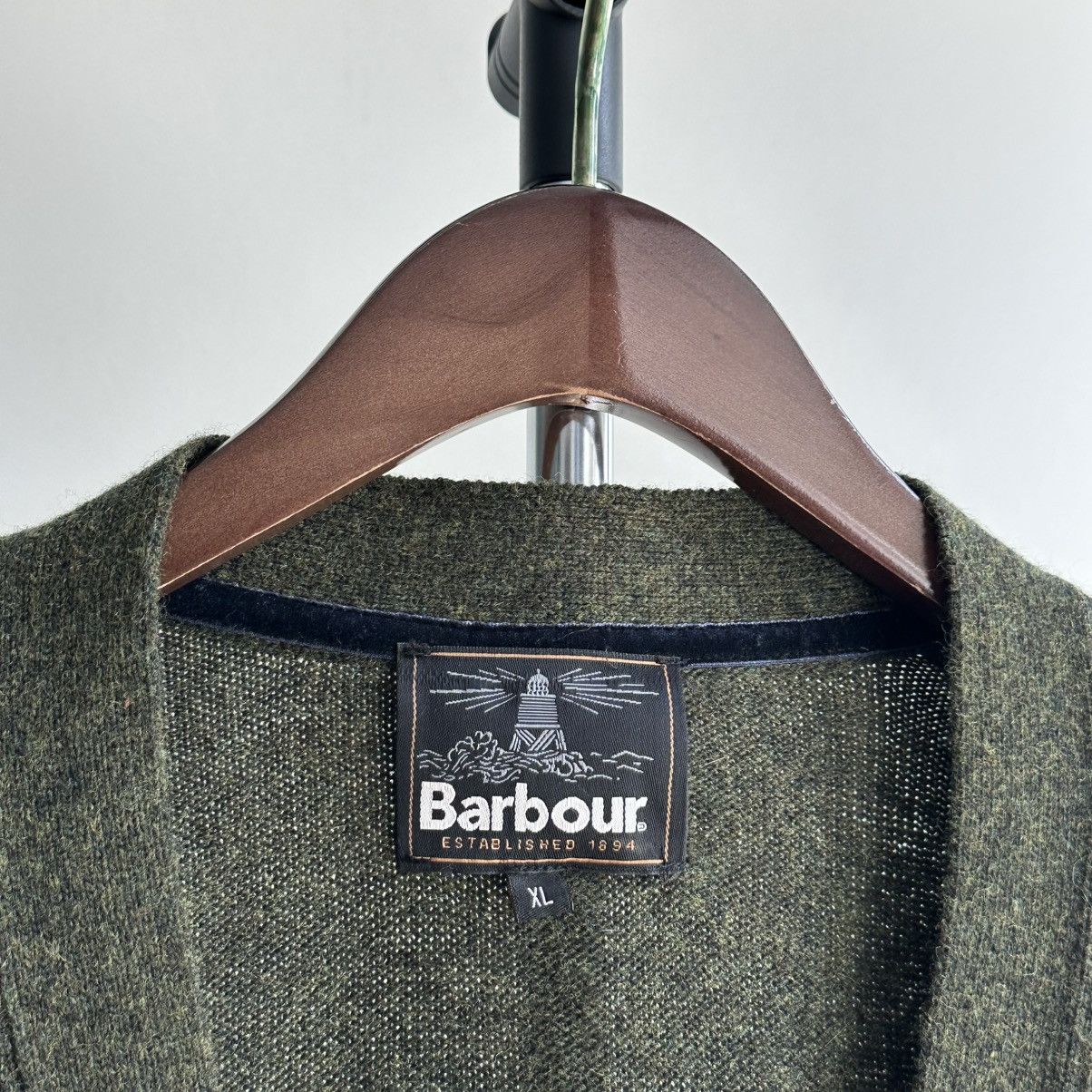 Barbour × Vintage Vintage Barbour Midon Fair Isle Olive Cardigan Size US XL / EU 56 / 4 - 7 Thumbnail