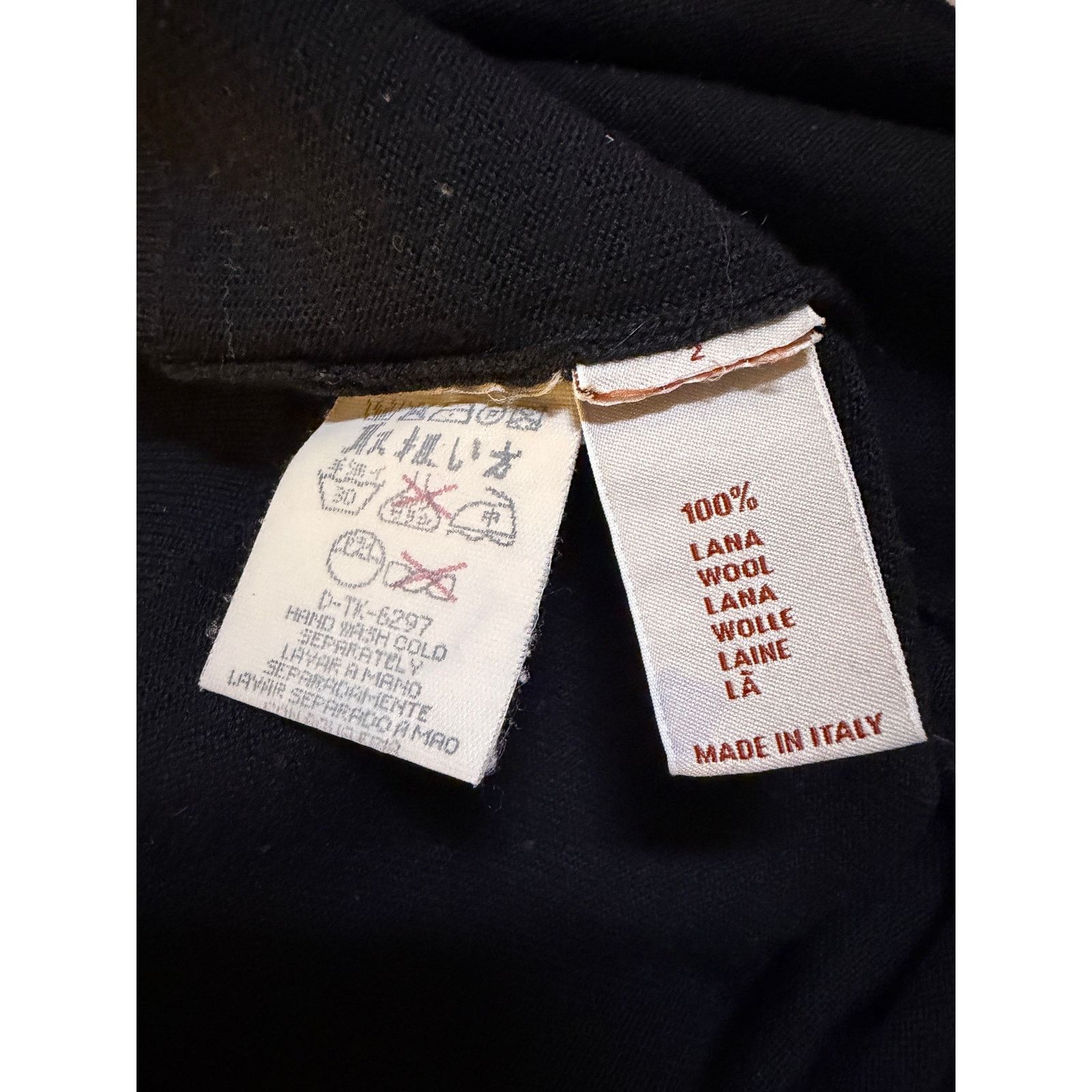 Ermenegildo Zegna Ermenegildo Zegna Black Wool Long Sleeves Size US S / EU 44-46 / 1 - 4 Thumbnail
