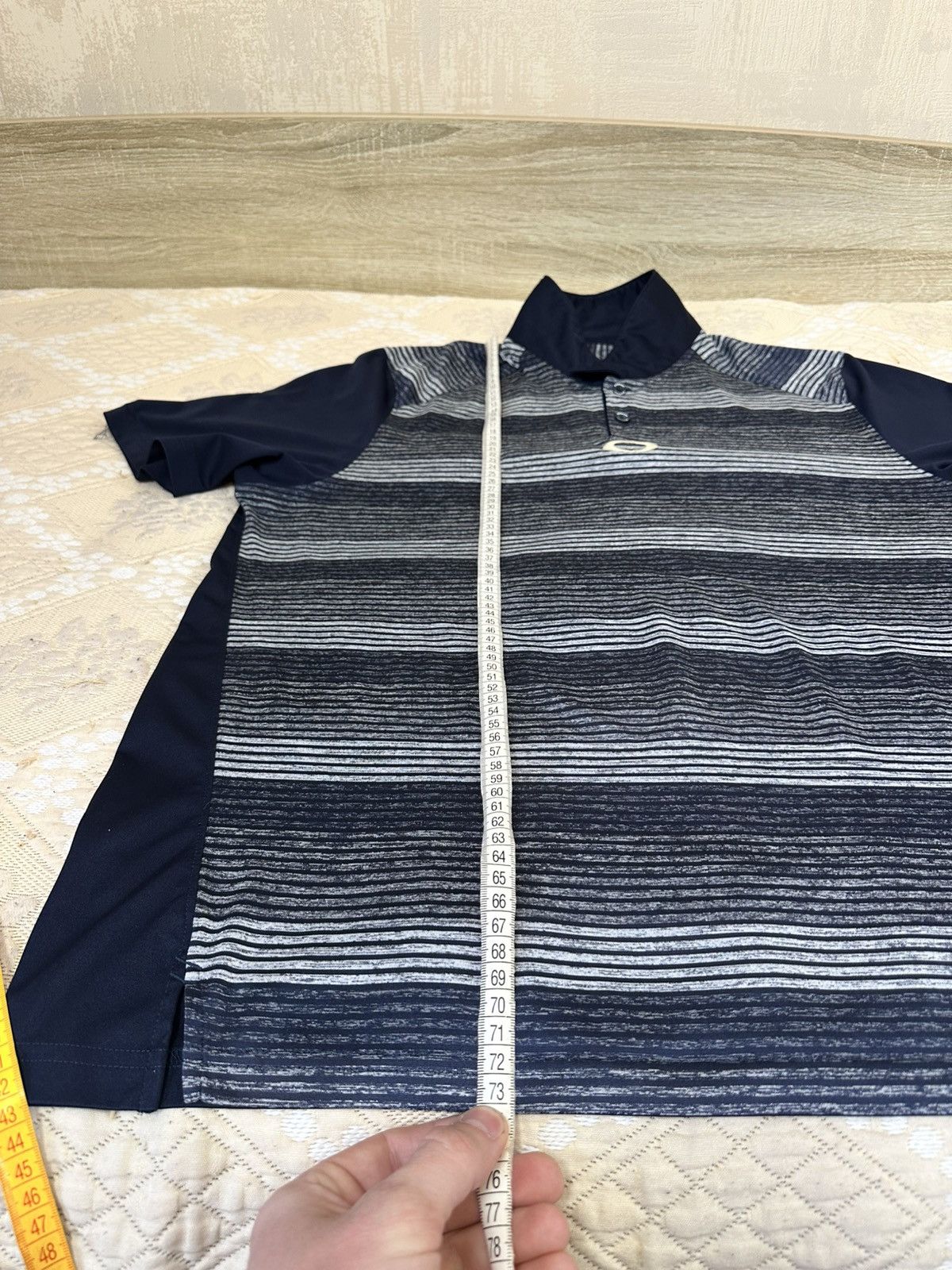 Oakley 🔥 Oakley Vintage Logo Striped Polo T Shirt Jersey Size US XL / EU 56 / 4 - 9 Thumbnail