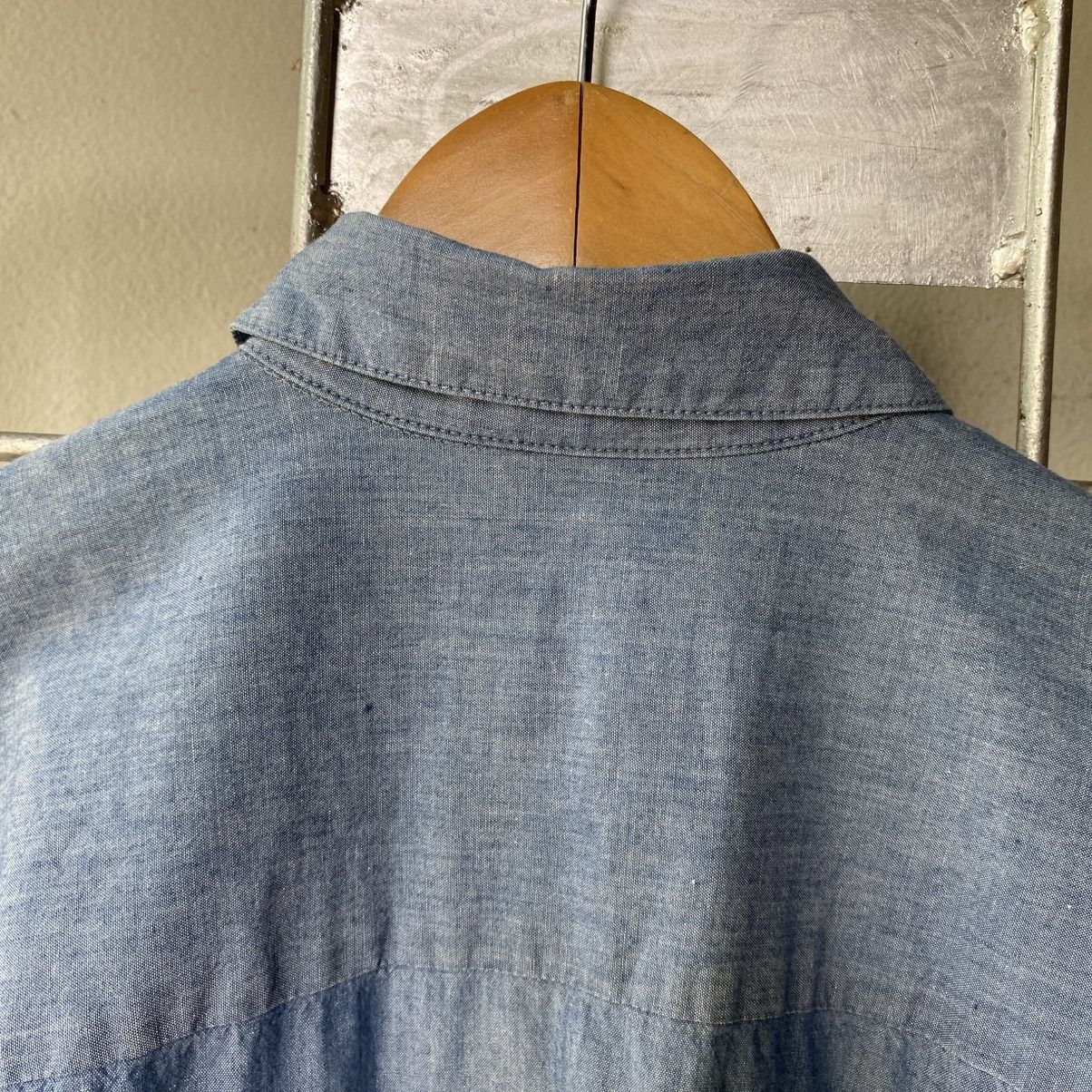 Norma Kamali NORMA KAMALI Light Blue Oversized Shirt Size XL / US 12-14 / IT 48-50 - 10 Thumbnail