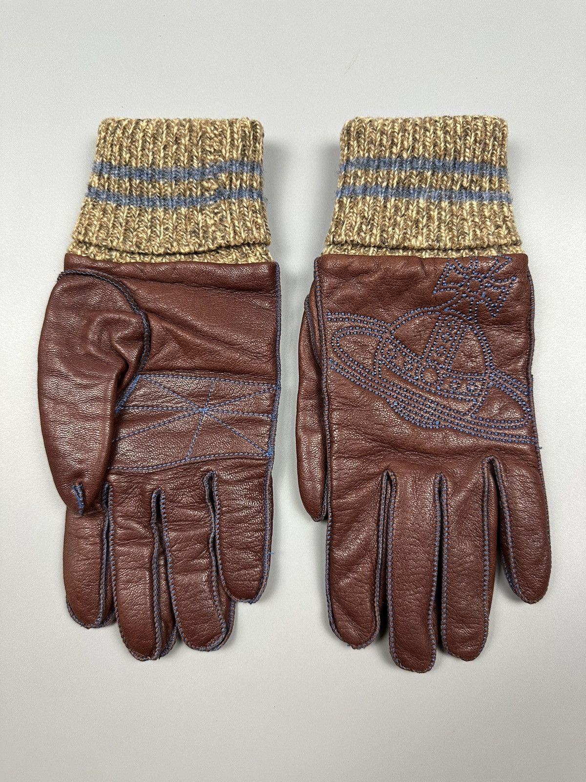 Vivienne Westwood Vivienne Westwood Leather Orb Gloves Size ONE SIZE - 3 Thumbnail