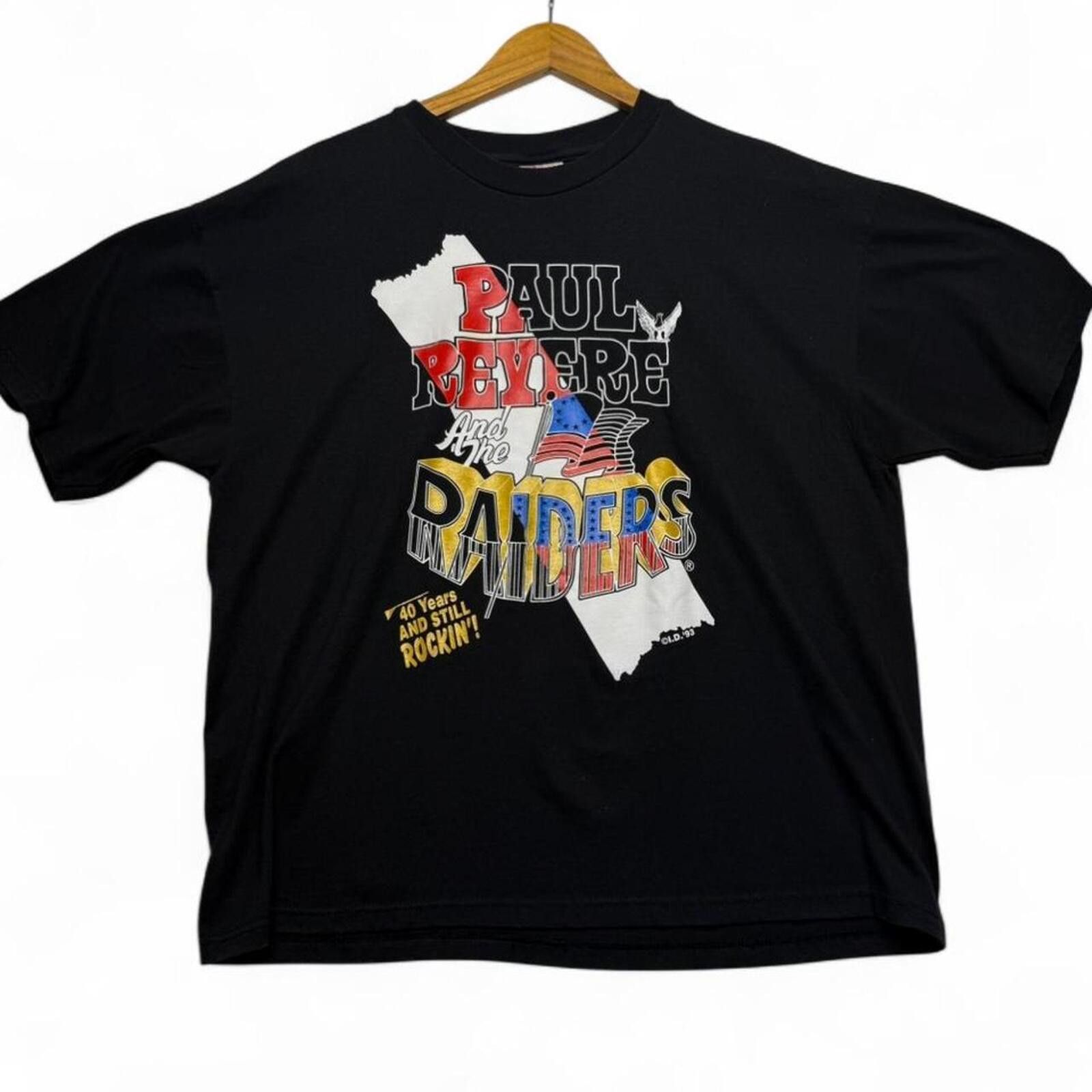 Other Vintage 90s Paul Revere and the Raiders black band tee Size US XL / EU 56 / 4 - 1 Thumbnail