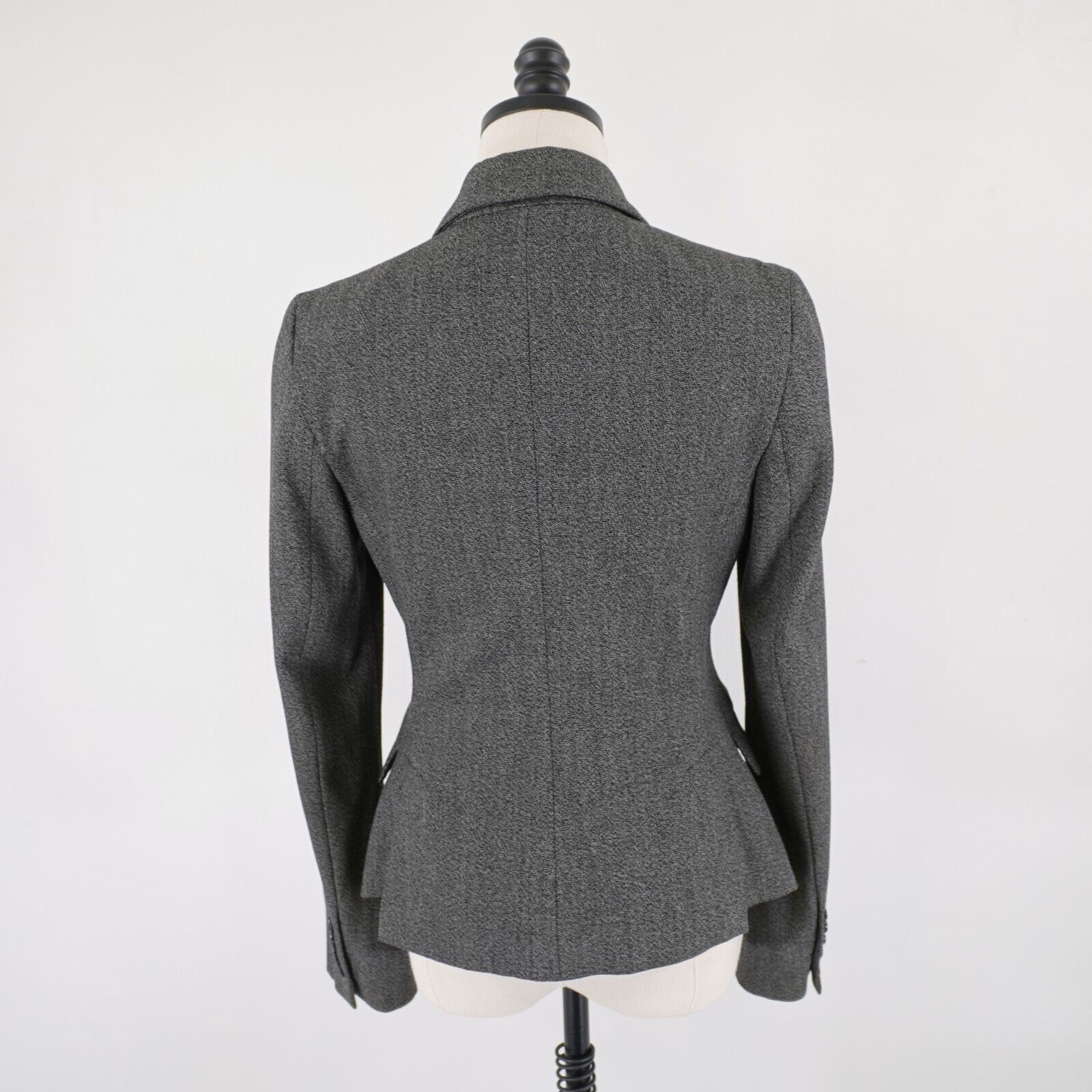 Express Express Design Studio Polyester Peak Lapel Blazer Size 4 Gra Size S / US 4 / IT 40 - 6 Thumbnail