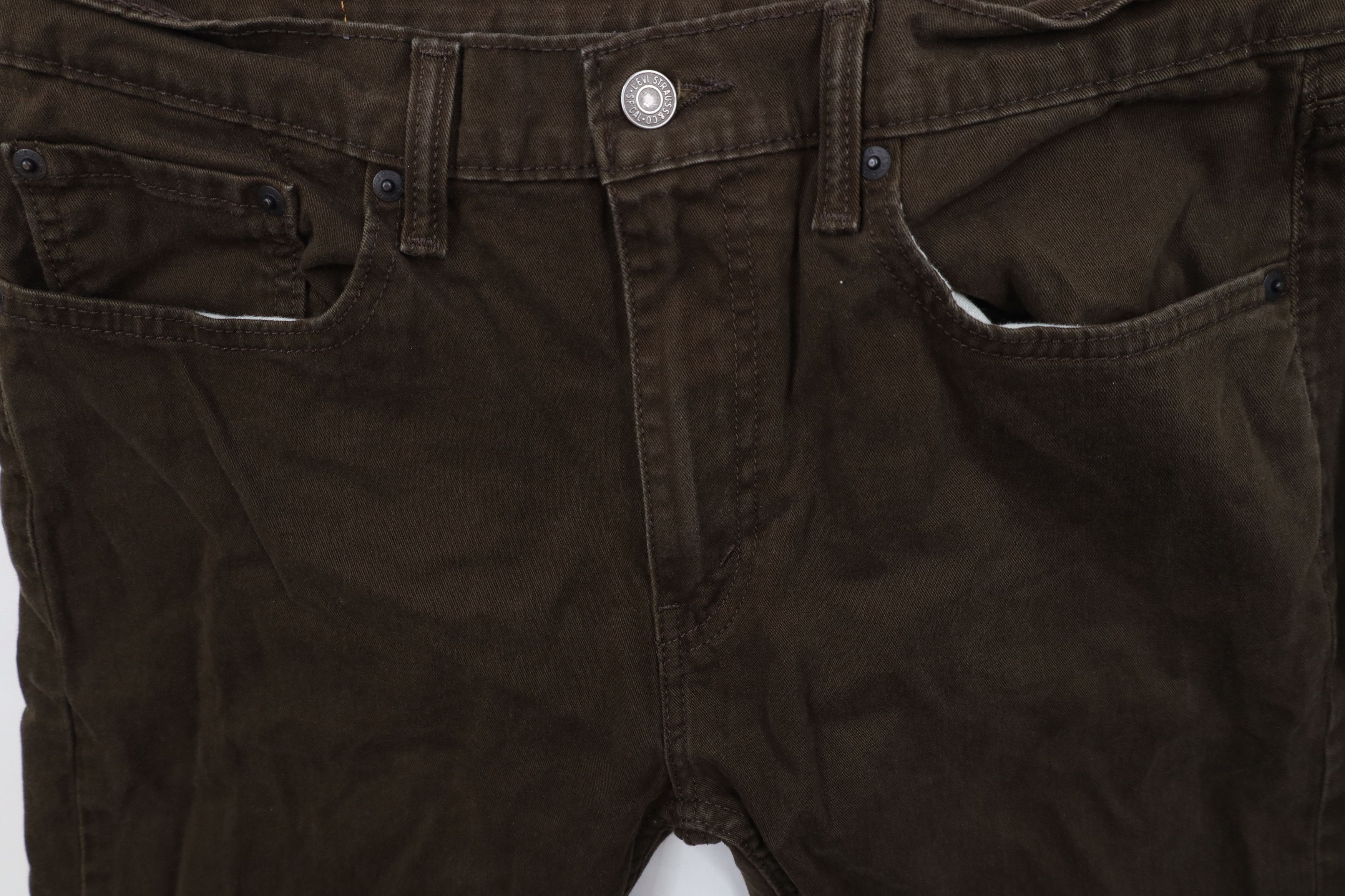 Levi's × Vintage Vintage Y2K Levis 502 Slim Fit Tapered Leg Jeans Dark Brown Size US 33 - 6 Thumbnail