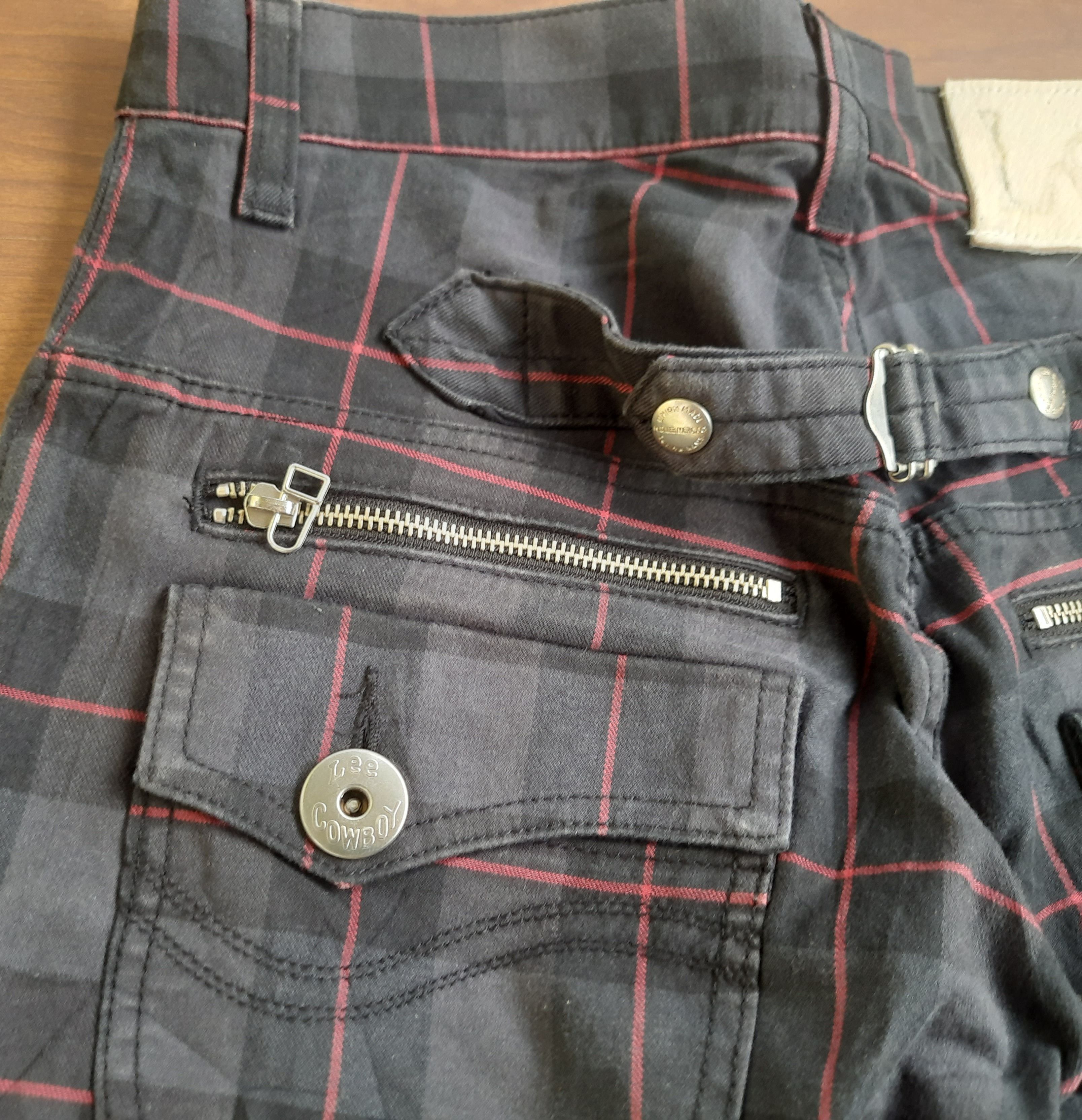 Lee Y2K Lee Cowboy Tartan Pants Punk Grunge Size US 30 / EU 46 - 9 Thumbnail