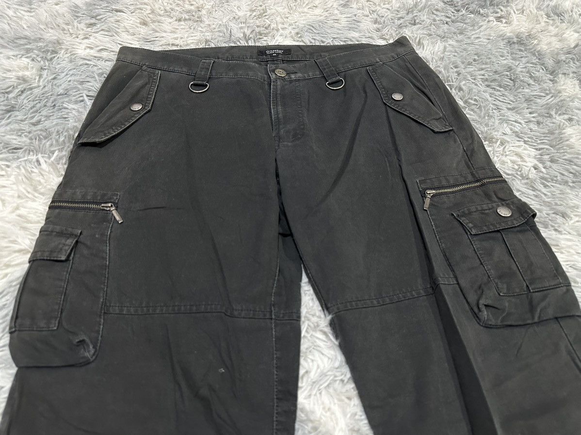Burberry 🔥Y2K Burberry Black Label Flared Cargo Pants Multi Pockets Size US 34 / EU 50 - 2 Thumbnail