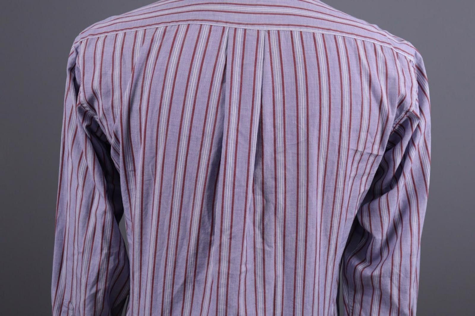Givenchy Givenchy Gentelman Paris Blue Stripe Shirt Size 37 / 14 Size US M / EU 48-50 / 2 - 12 Thumbnail