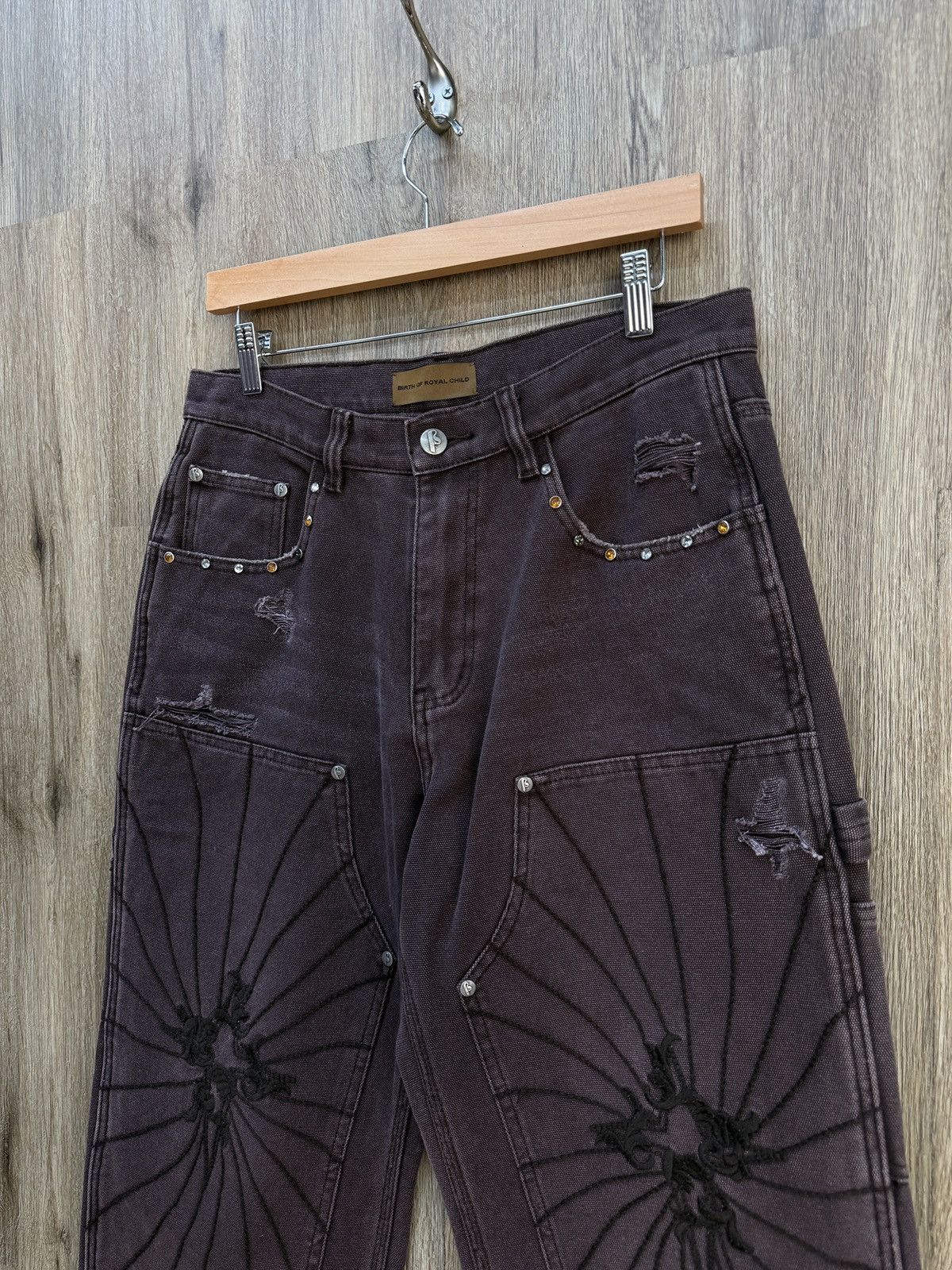 Birth of Royal Child Birth Royal Child Brown Denim Jeans Size US 30 / EU 46 - 3 Thumbnail