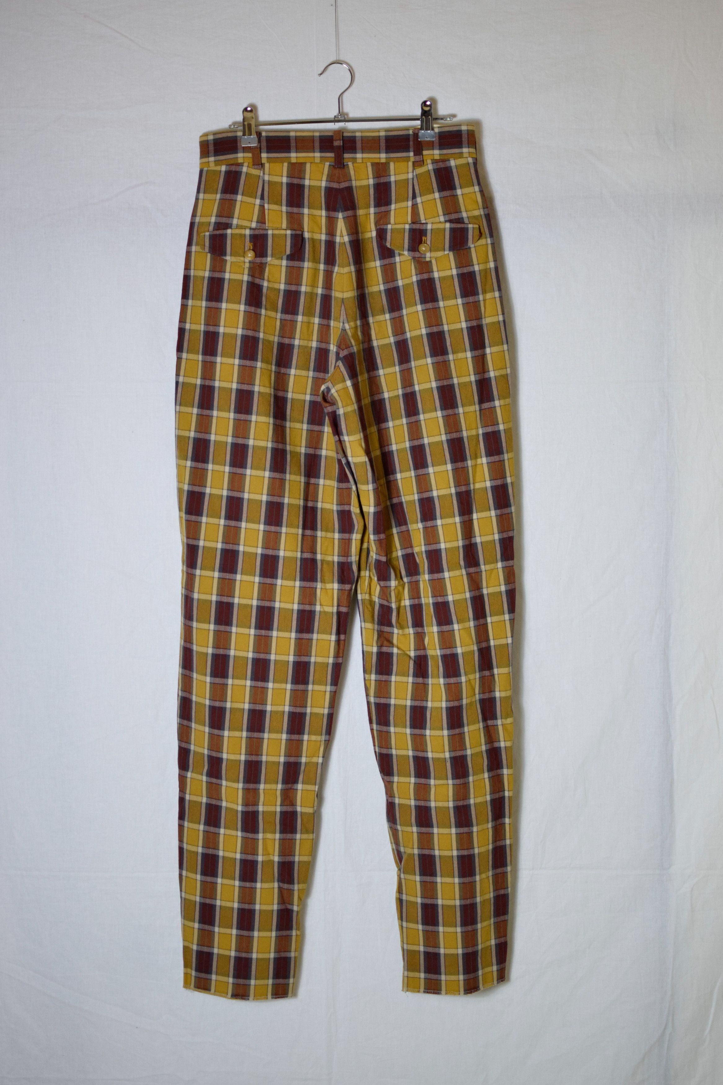 Yohji Yamamoto YYPH SS89 Archive Plaid Pants Size US 30 / EU 46 - 3 Thumbnail