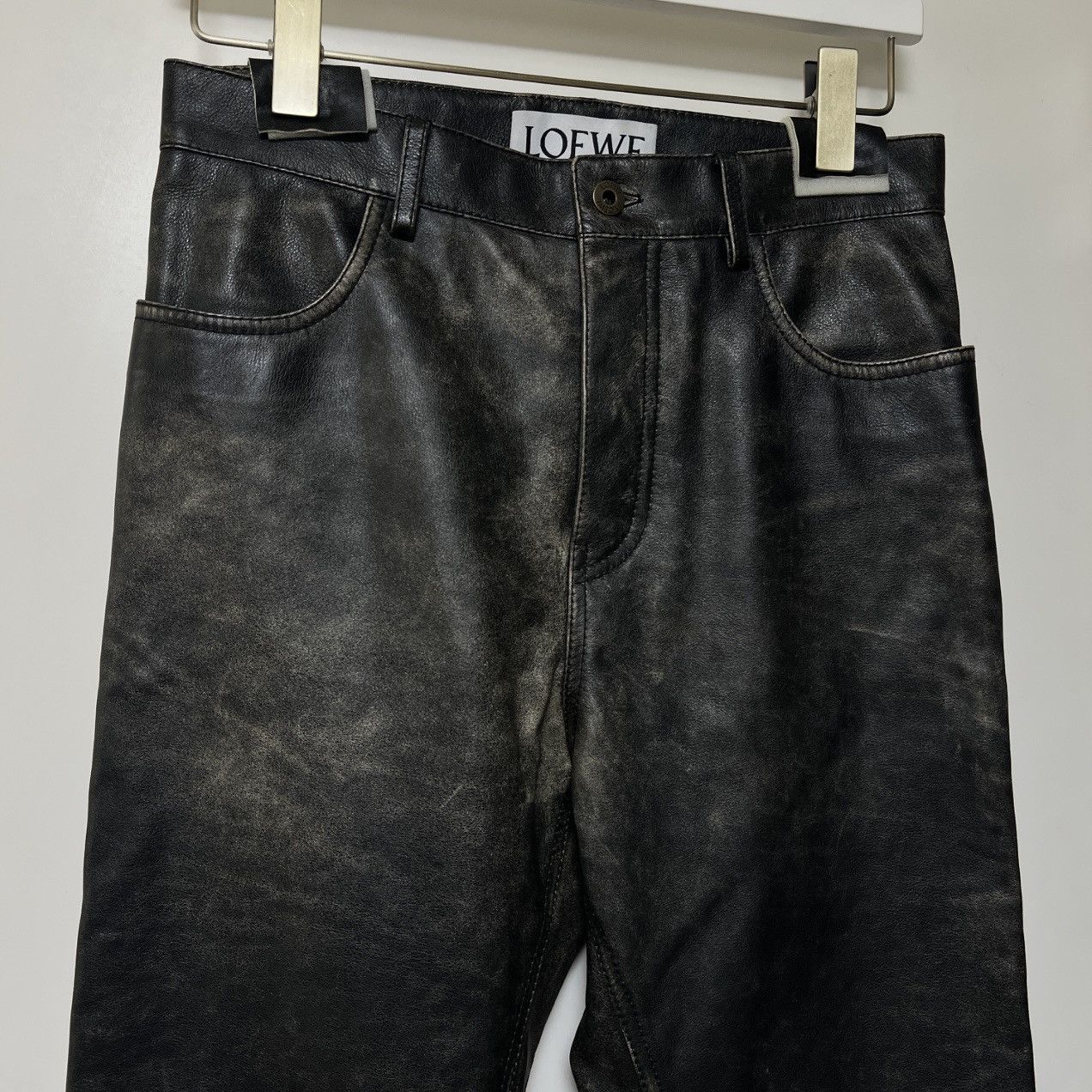 Loewe Loewe Calfskin Nappa Leather Pants Size US 30 / EU 46 - 3 Thumbnail