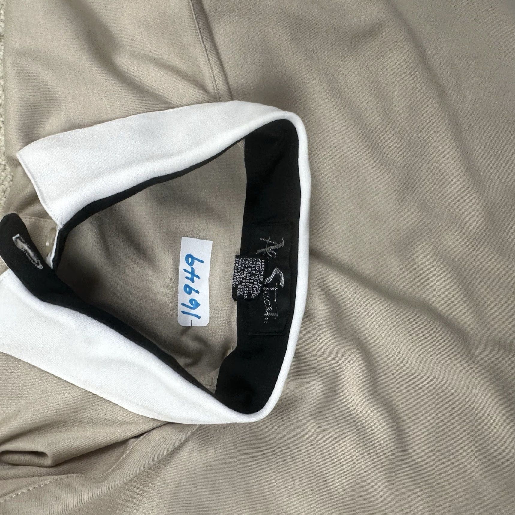 Vintage VINTAGE Alan Stuart Polo Shirt Mens Large Beige Argyle Size US L / EU 52-54 / 3 - 8 Thumbnail