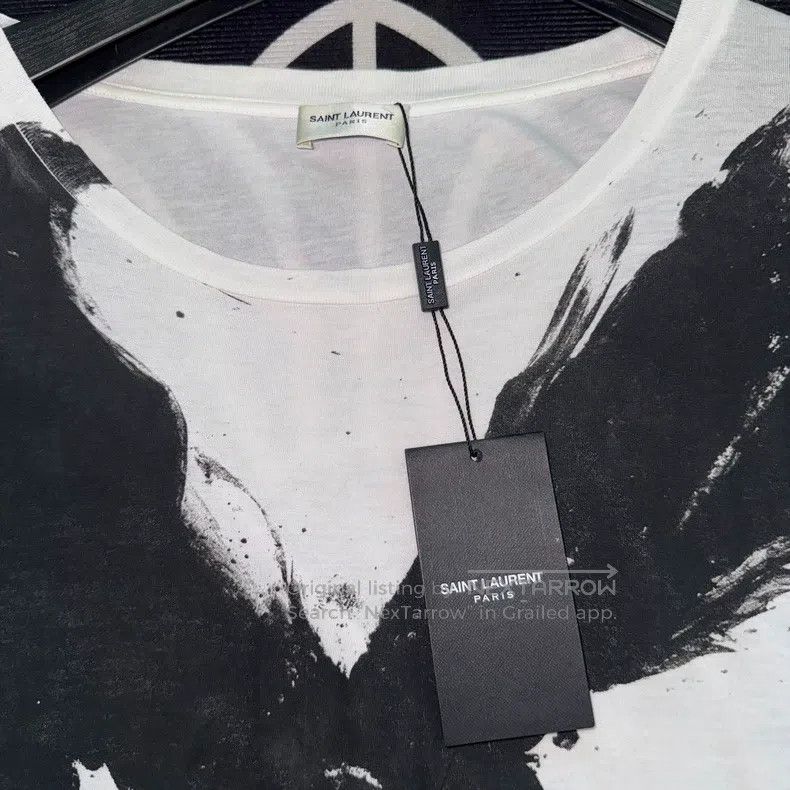 Saint Laurent Paris Saint Laurent Paris Ink Wash Grandeur Short Sleeve Size US XXL / EU 58 / 5 - 2 Thumbnail