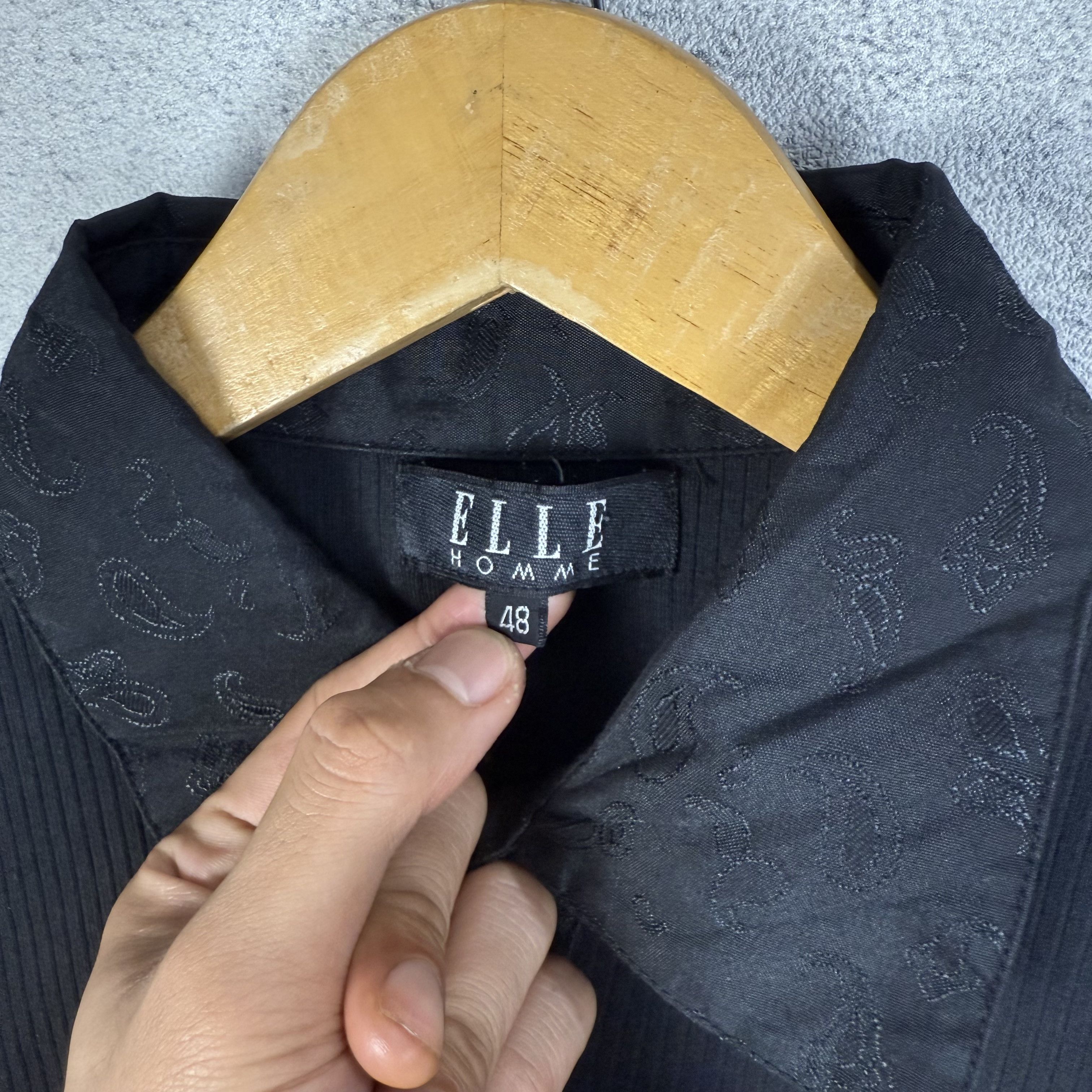 Vintage Vintage Elle Homme Half Button Polo Shirt Y2K Size US M / EU 48-50 / 2 - 5 Thumbnail