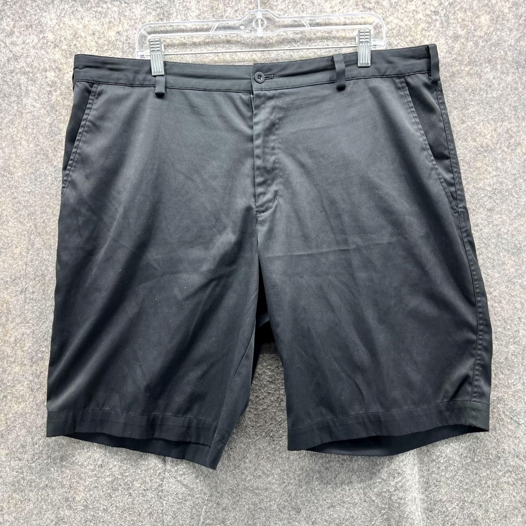 Nike VINTAGE Nike Shorts Men 38 Black Chino Flat Athletic Golf Dri Fit Swoosh Golf Shorts Mens Size US 38 / EU 54 - 2 Thumbnail
