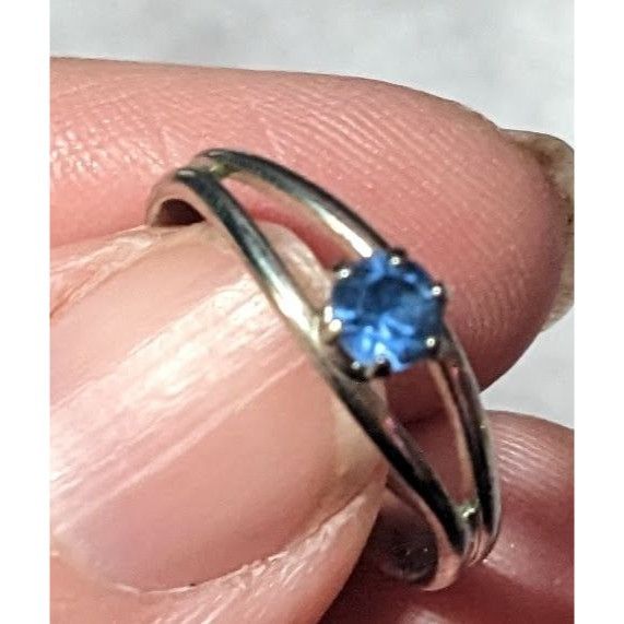 Other Casual Silver Tone Blue Stone Adjustable Ring Size 6 1/2 Size ONE SIZE - 13 Thumbnail