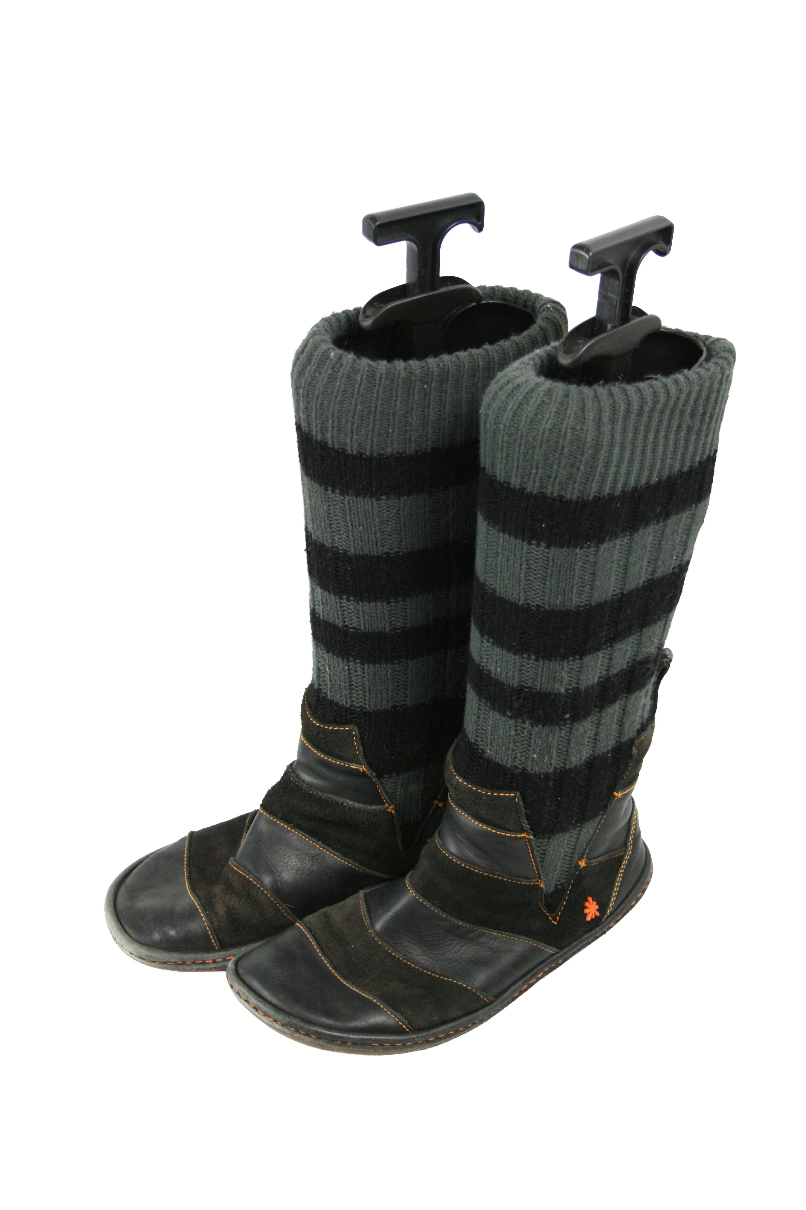 Japanese Brand The Art Company 00S Y2K Goblin Socks Boots Vintage Size US 8 / IT 38 - 4 Thumbnail