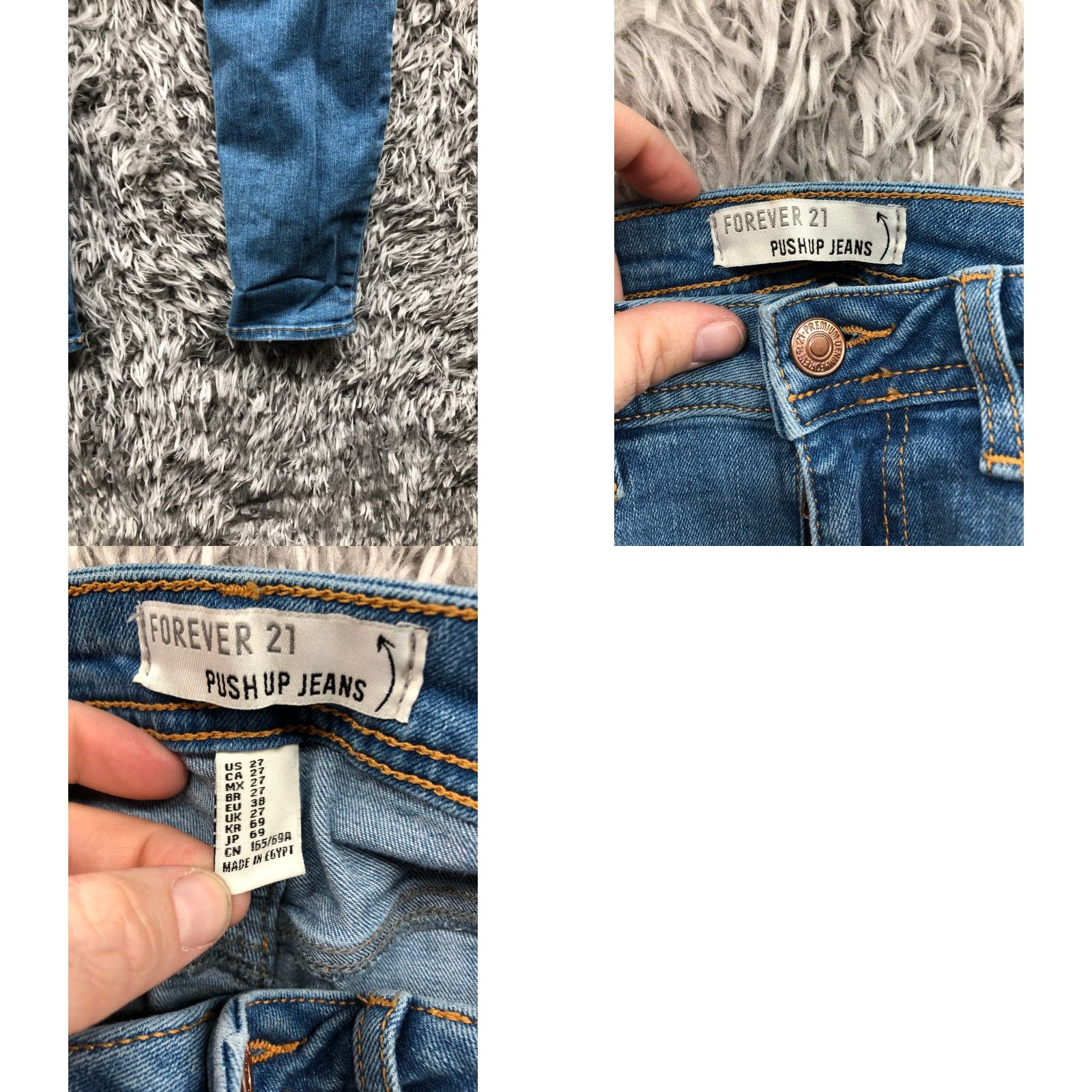 Forever 21 Forever 21 Pushup Jeans Size 27 Womens Mid Rise Dark Wash Blue Denim Size 27" / US 4 / IT 40 - 8 Thumbnail
