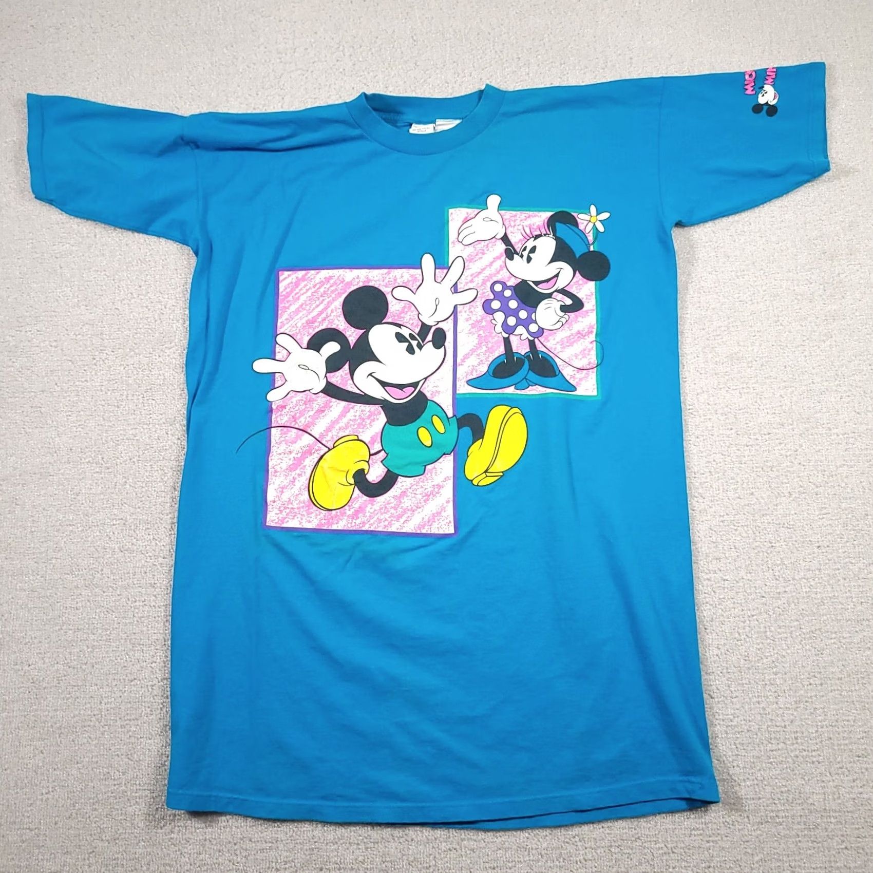Mickey & Co. VINTAGE Mickey Minnie Mouse Disney Mickey and Co T-shirt 90s Vtg Adult One Size Fits All Size US M / EU 48-50 / 2 - 2 Thumbnail