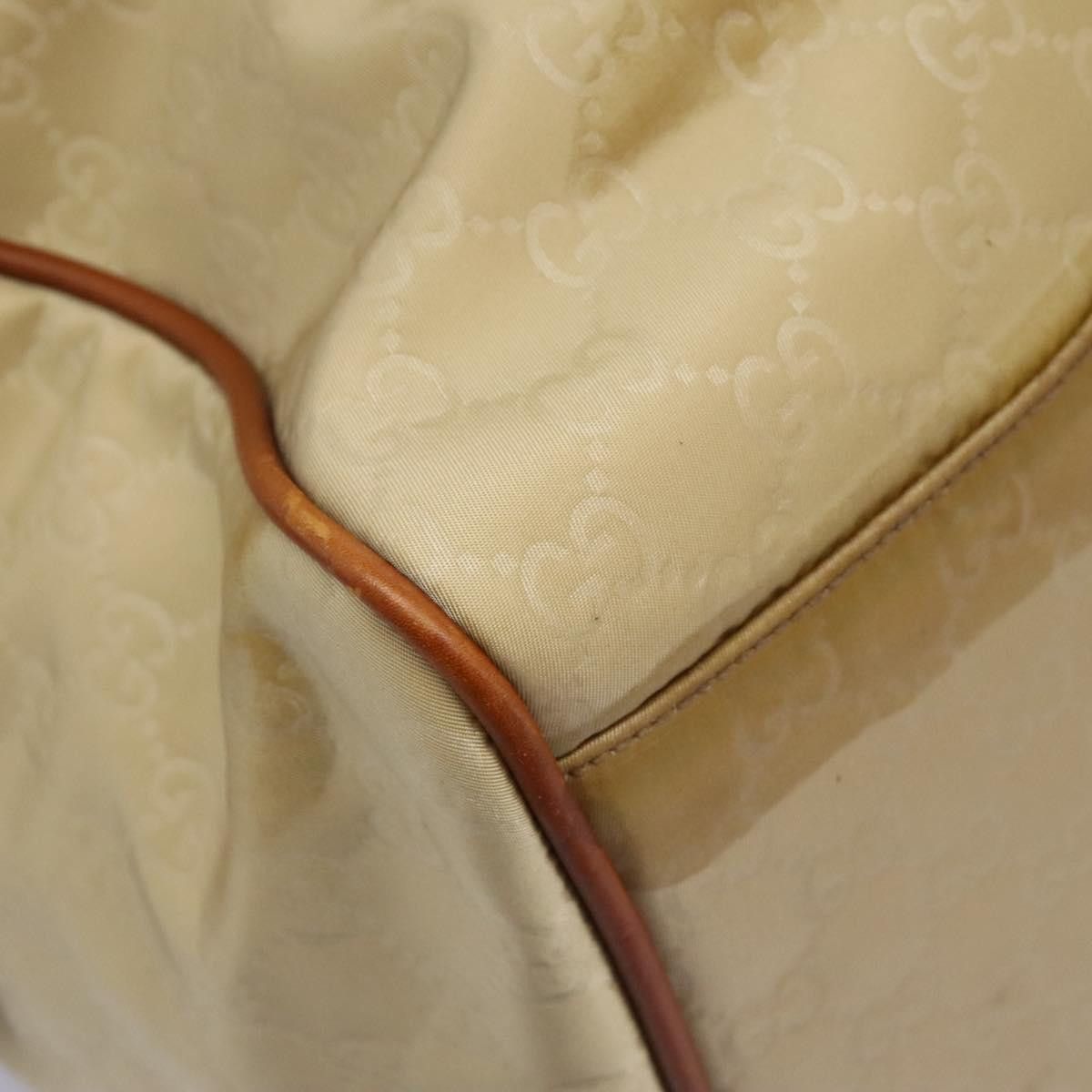 Gucci GUCCI GG Canvas Boston Bag Nylon Beige Size ONE SIZE - 12 Thumbnail