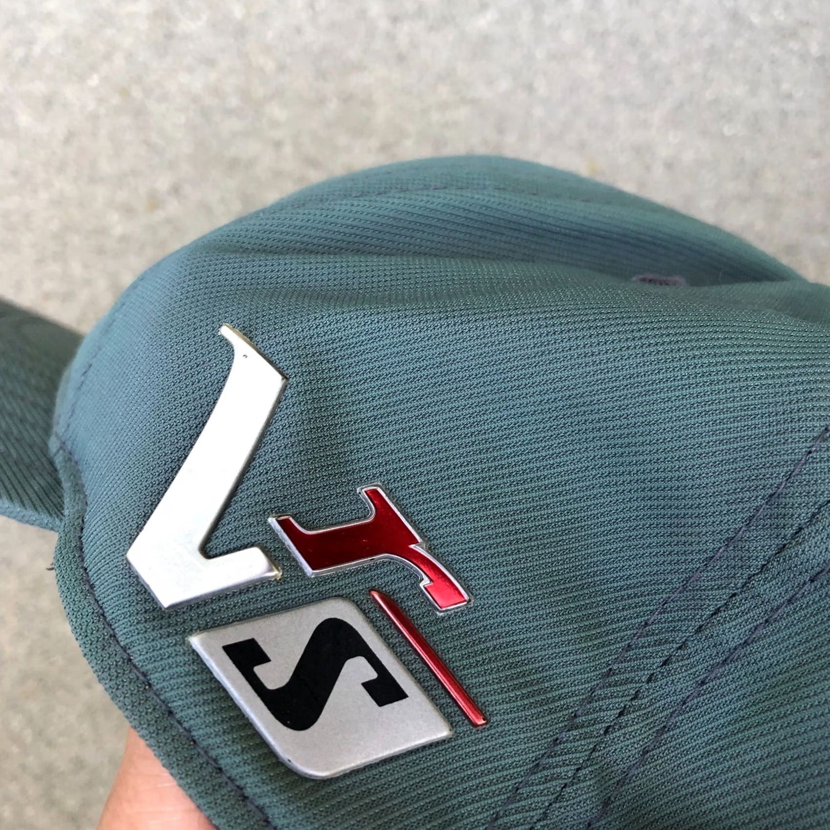 Nike NIKE GOLF VrS 20Xi Fitted Hat Men's Green Swoosh Cap FlexFit M/L Shirt? Size ONE SIZE - 4 Thumbnail