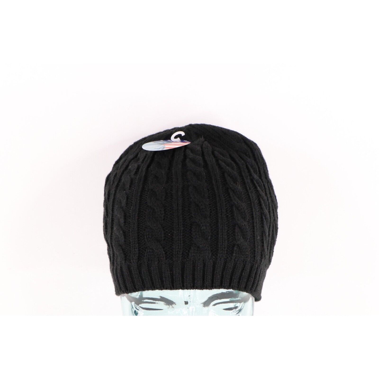 Vintage NOS Vintage 90s Streetwear Womens Chunky Cable Knit Beanie Size ONE SIZE - 1 Thumbnail