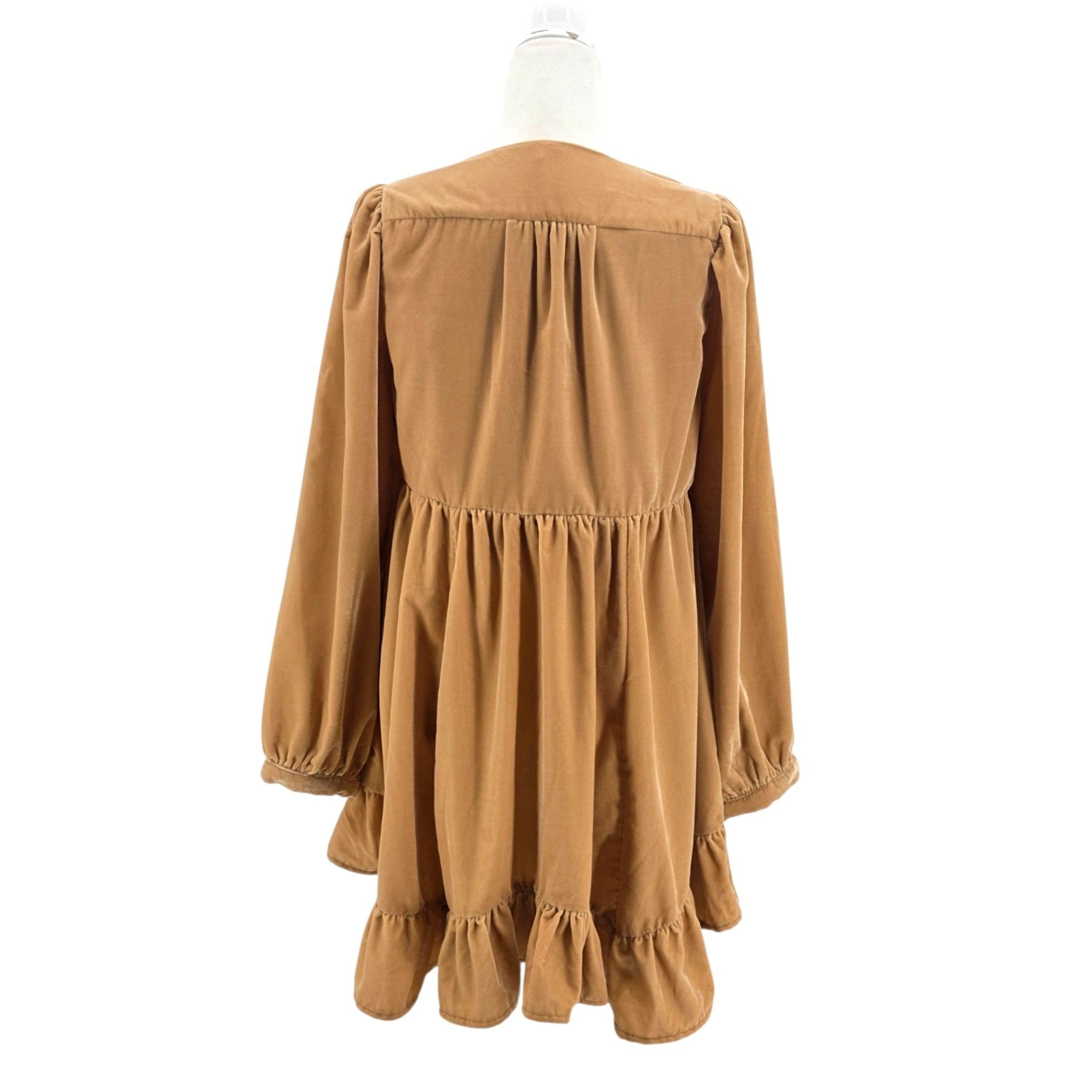 Free People Free People Womens Small Dress Estella Velvet Mini Relaxed R Size S / US 4 / IT 40 - 5 Thumbnail