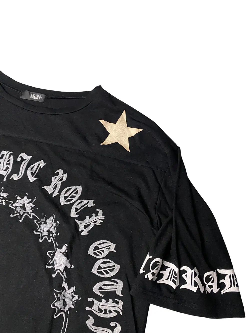 If Six Was Nine 2000's Glad News Star Skull Cross Shirt Size US XL / EU 56 / 4 - 5 Thumbnail