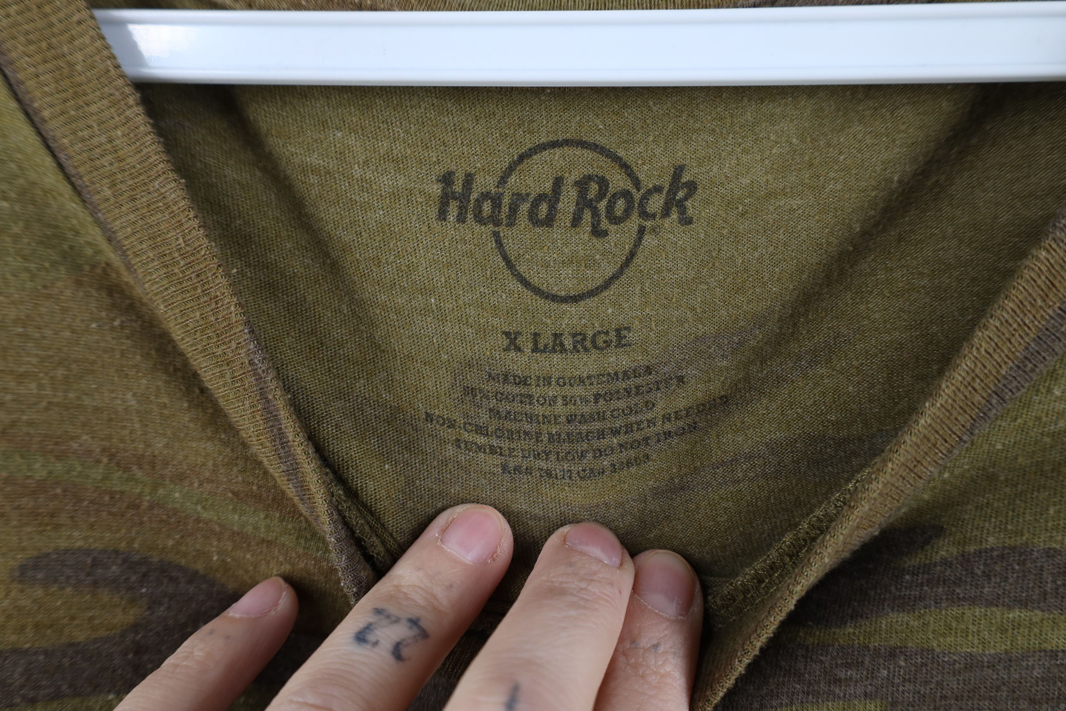Hard Rock Cafe Y2K Hard Rock Cafe Spell Out New Orleans Camouflage T-Shirt Size US XL / EU 56 / 4 - 7 Thumbnail
