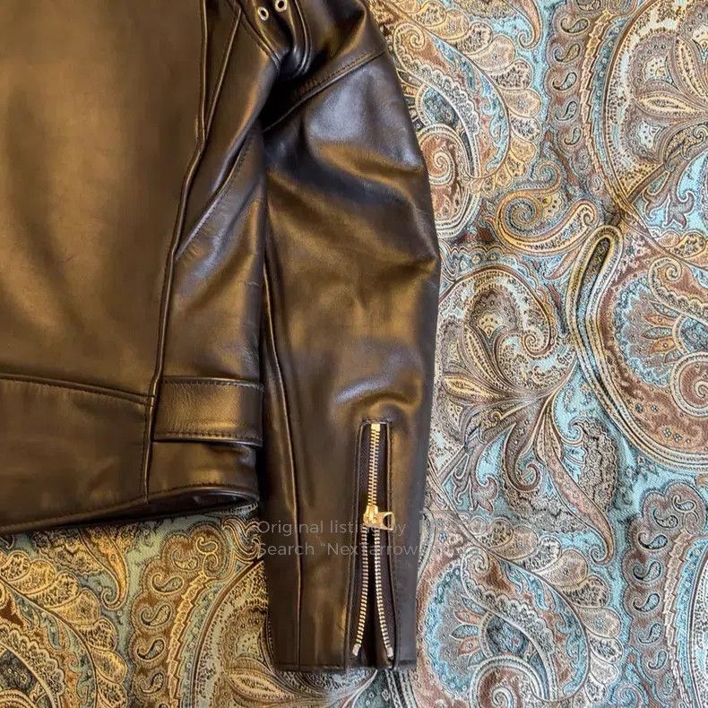 Schott NYC bull leather motorcycle leather jacket Size US XS / EU 42 / 0 - 8 Thumbnail