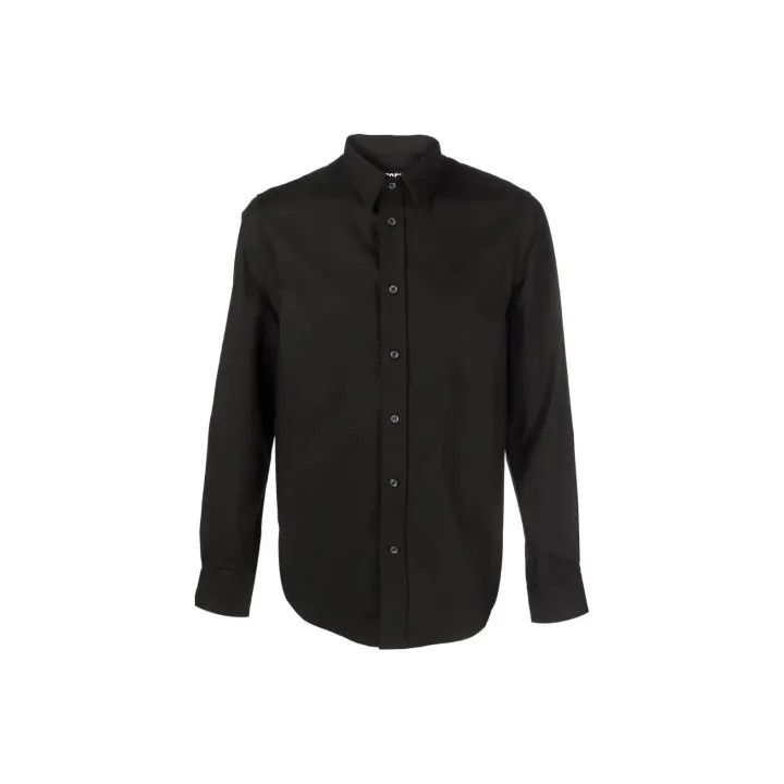 Diesel Diesel Black Long Sleeve Casual Shirt 0079 Size US L / EU 52-54 / 3 - 1 Thumbnail