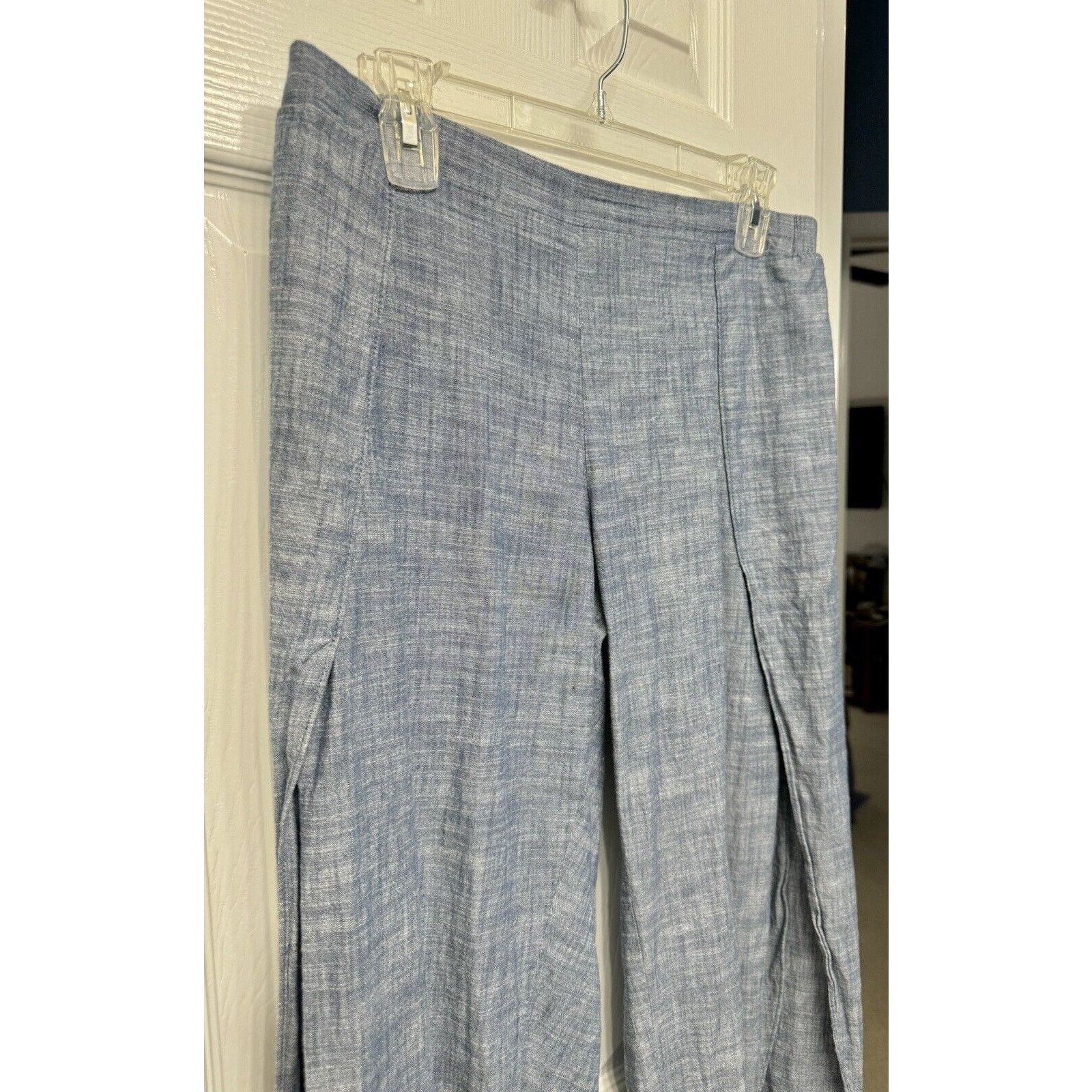 Drew DREW Whitney Wrapped, Split Leg Harem Pants Heather Blue M Size 30" / US 8 / IT 44 - 4 Thumbnail