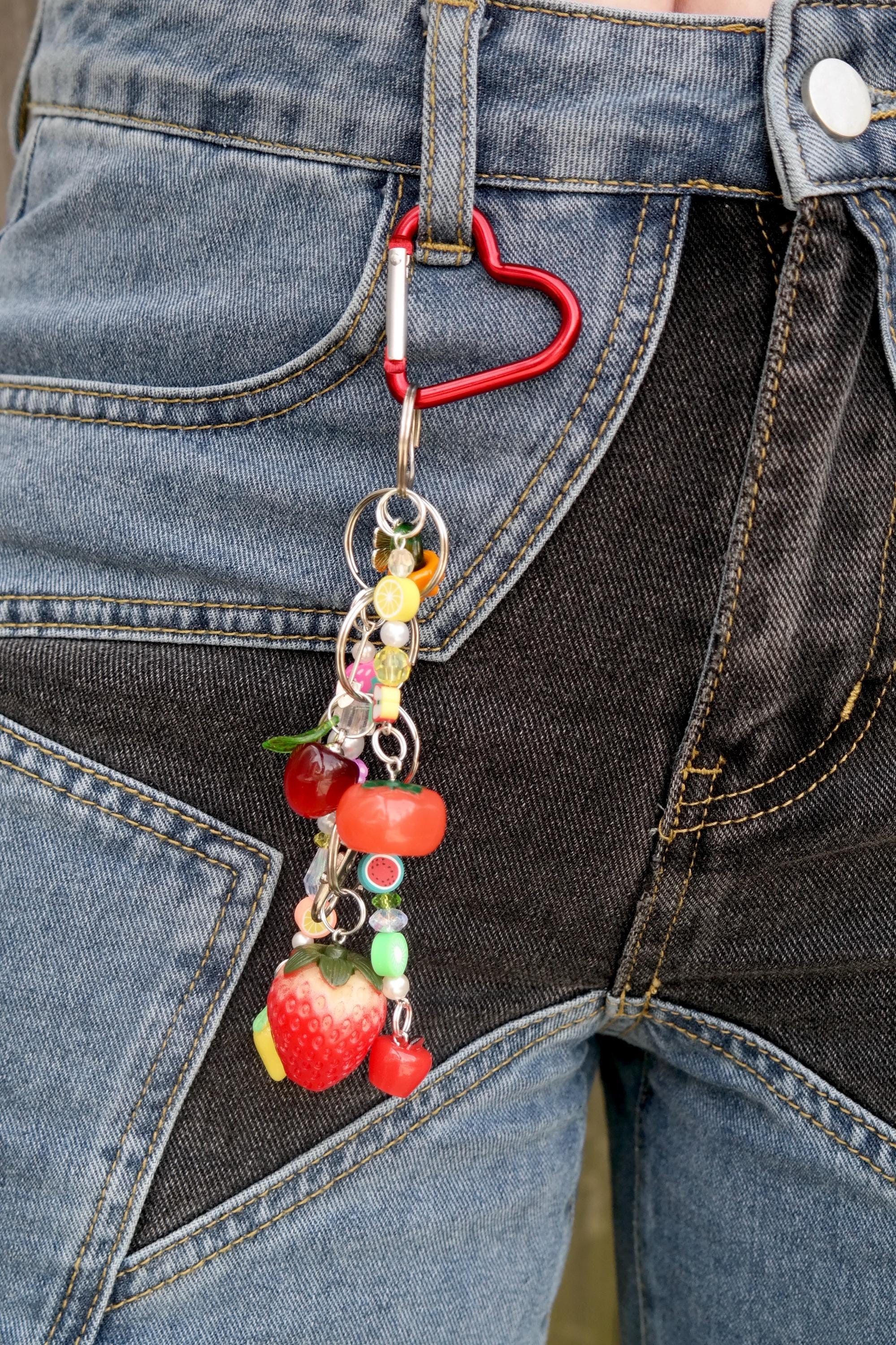 Handmade The Fruits Heart Carabiner Keychains Size ONE SIZE - 2 Thumbnail