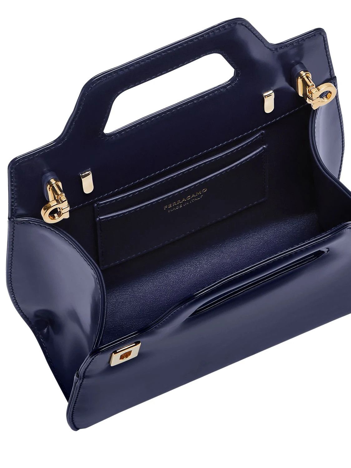 Salvatore Ferragamo o1s1rm0924 Size: OS / Wanda Mini Handle Bag in Blue Size ONE SIZE - 6 Thumbnail