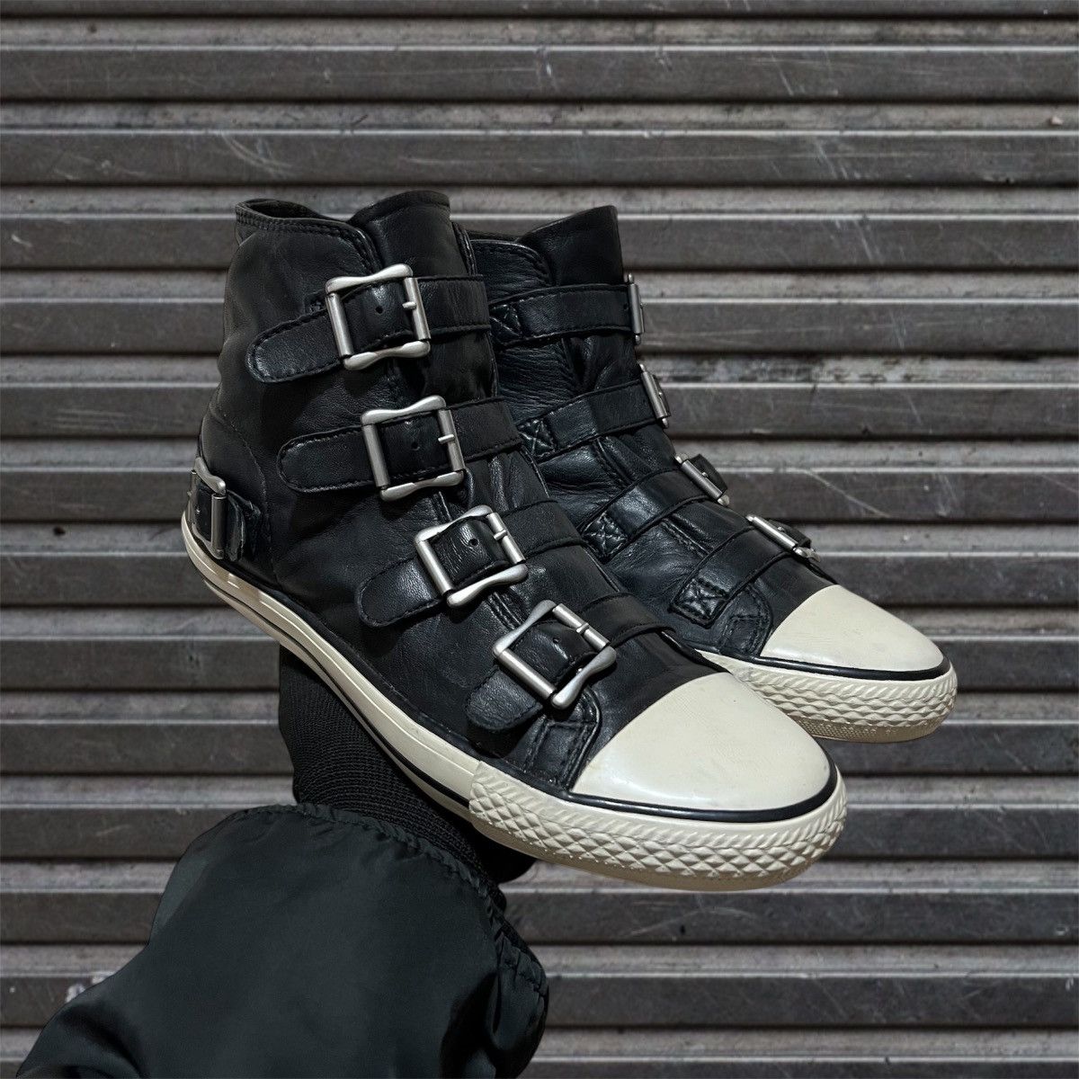Ash Vincent Buckled Leather Hedi Slimane Y2K Punk Style