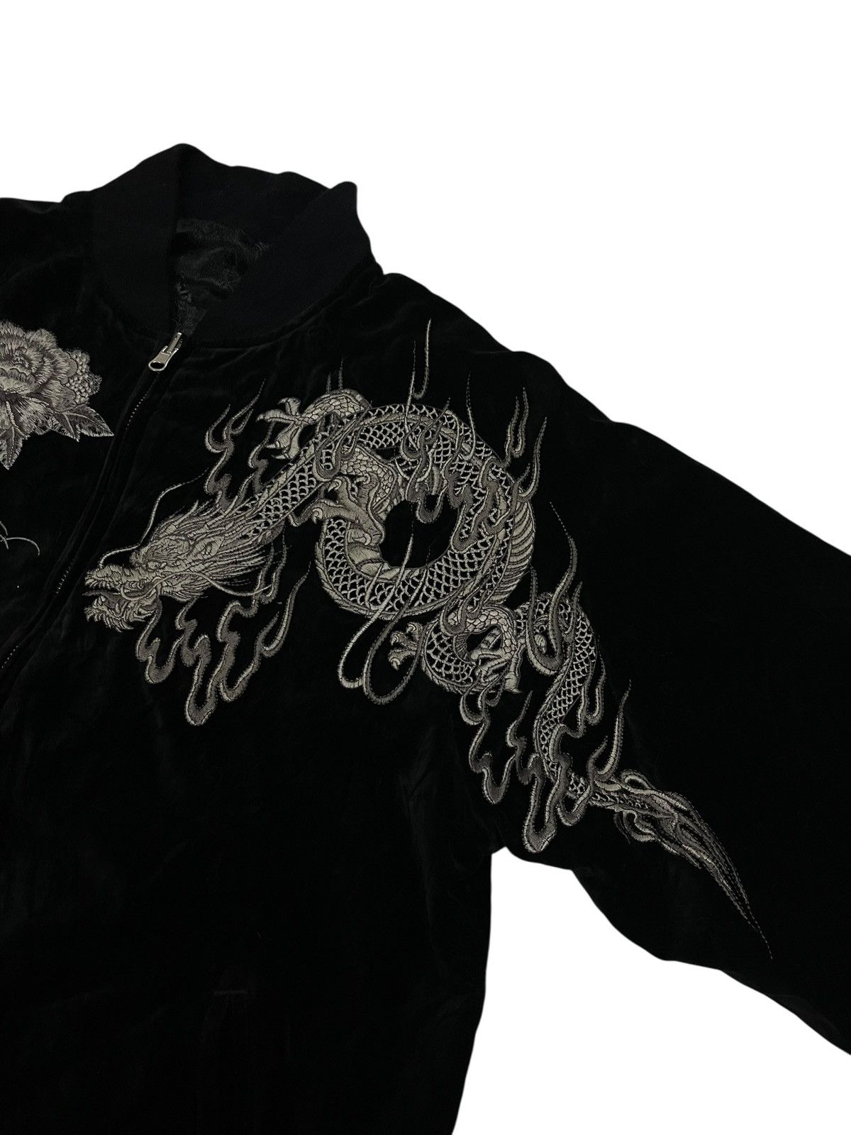 Beauty Beast × Designer × Japanese Brand Karakuri Tamashii Velour Reversible Velvet Sukajan Size US L / EU 52-54 / 3 - 5 Thumbnail